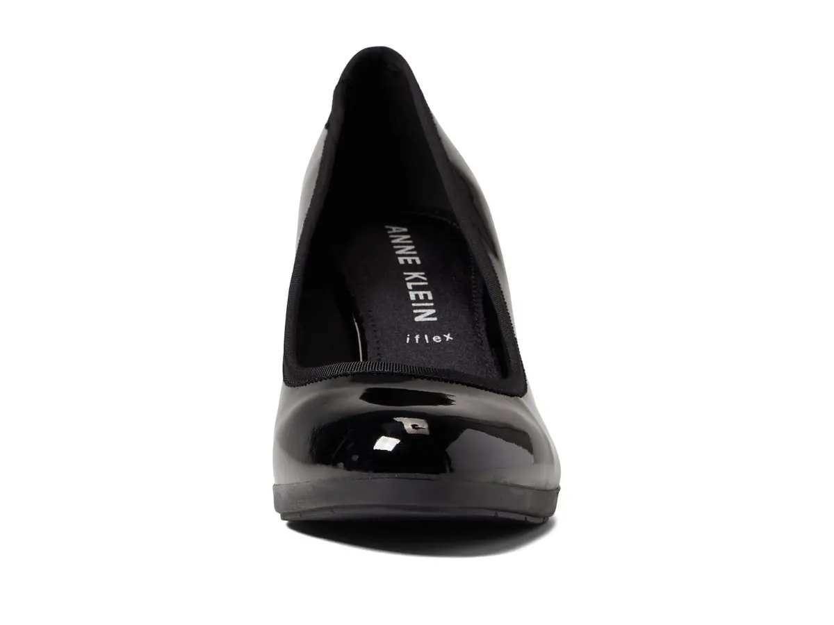 Anne Klein Castana Black Pump Shoes 6.5 US | Elegant Block Heel for Women - view 2