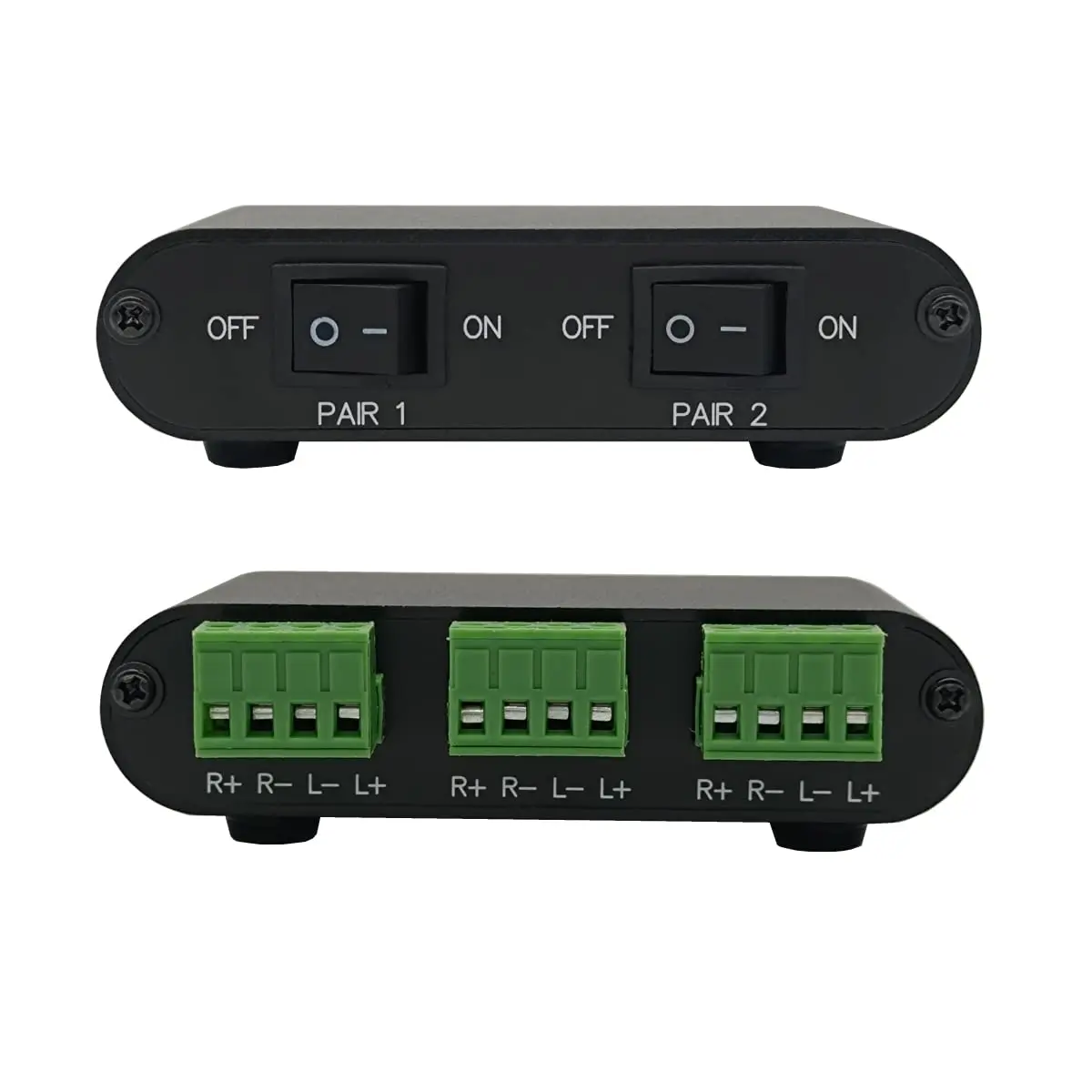 TENEALAY 2-Zone Speaker Selector Switch P21 | Control 2 Pairs of Speakers Simultaneously or Separately - main product image