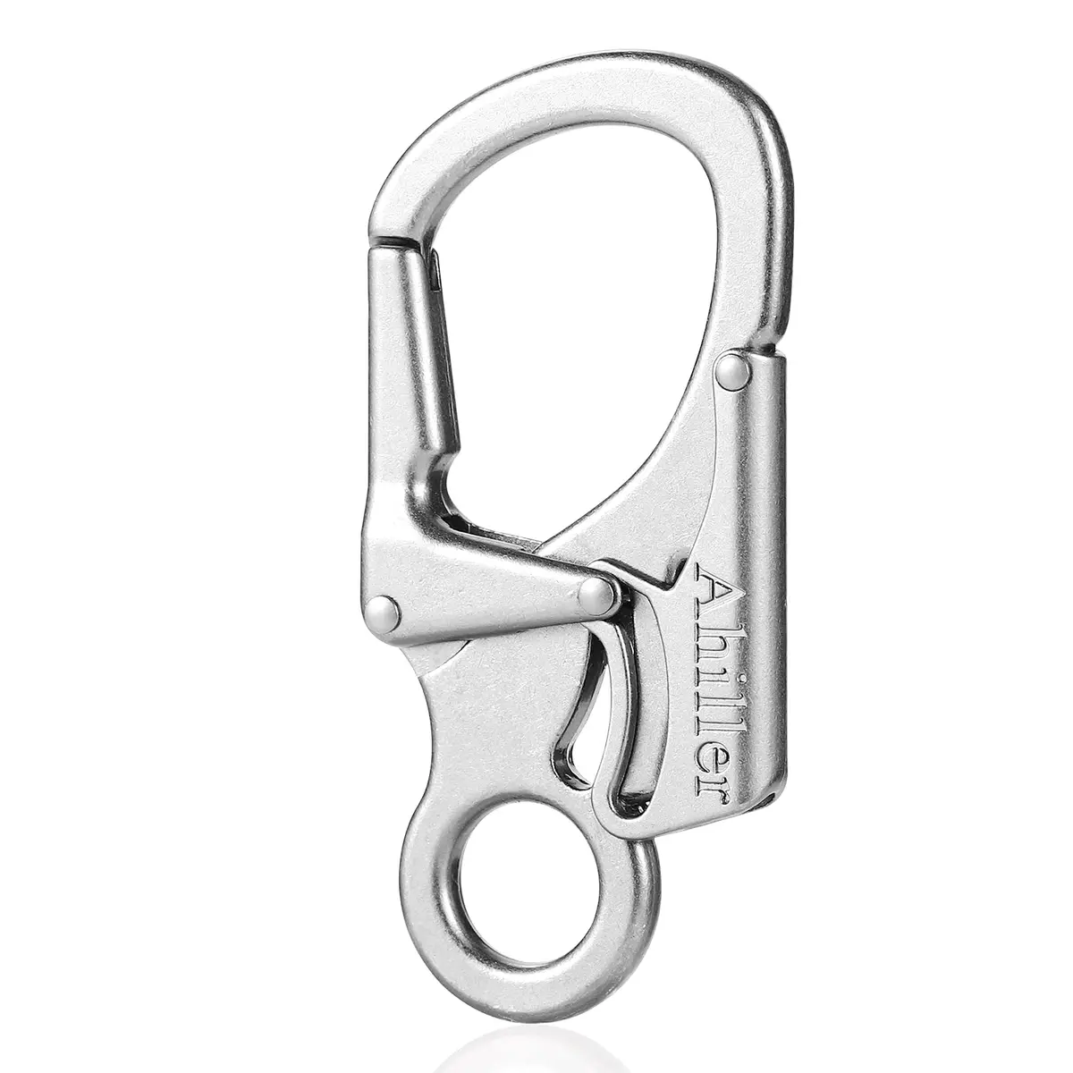 Ahiller Dual Lock Carabiner Clip, Zinc Alloy Keychain for Outdoor (S-1P) | Heavy-Duty Locking Accessory - main product image