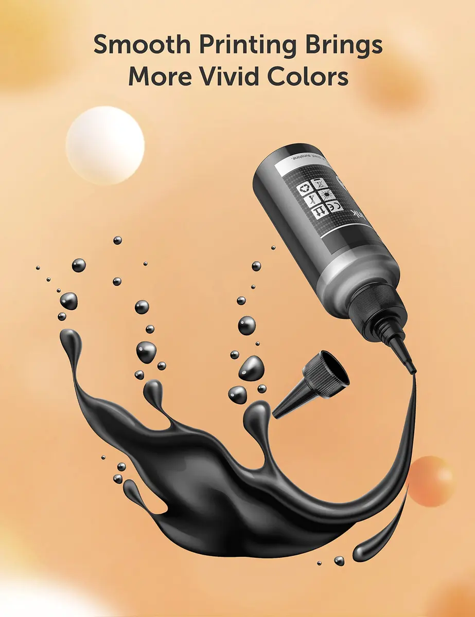 Hiipoo Sublimation Ink Refilled Bottles 4x100ml | Vibrant Colors for Heat Transfer (70-120 chars) - view 4