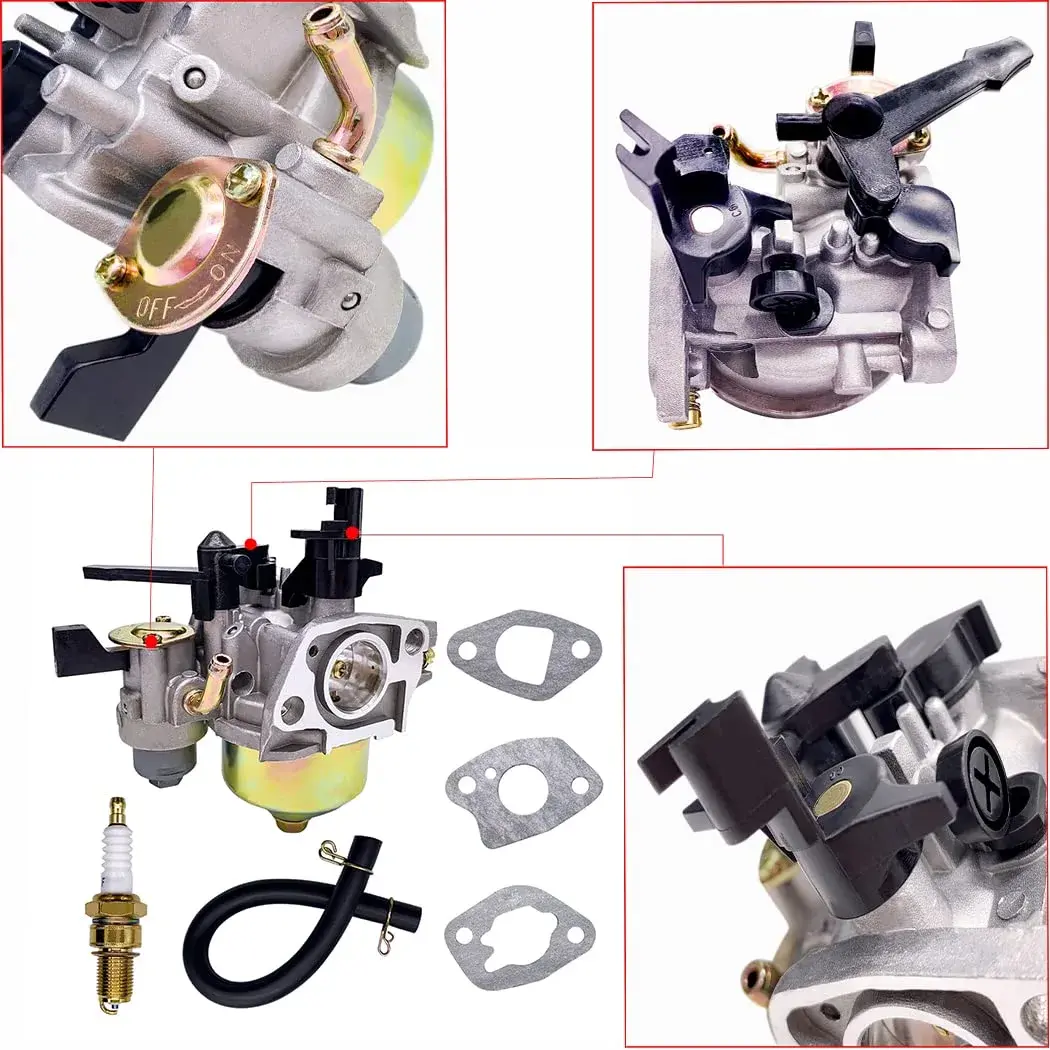 Oriental Power Carburetor for Coleman CT200U CT200U-EX CT200-AC BT200x CT-200EX CT200U-EXR Mini Bikes & Baja MB165 MB200 HT65 WT65 Pit Bikes (196cc/6.5HP) | Includes Gaskets, Fuel Line, Filter - view 6