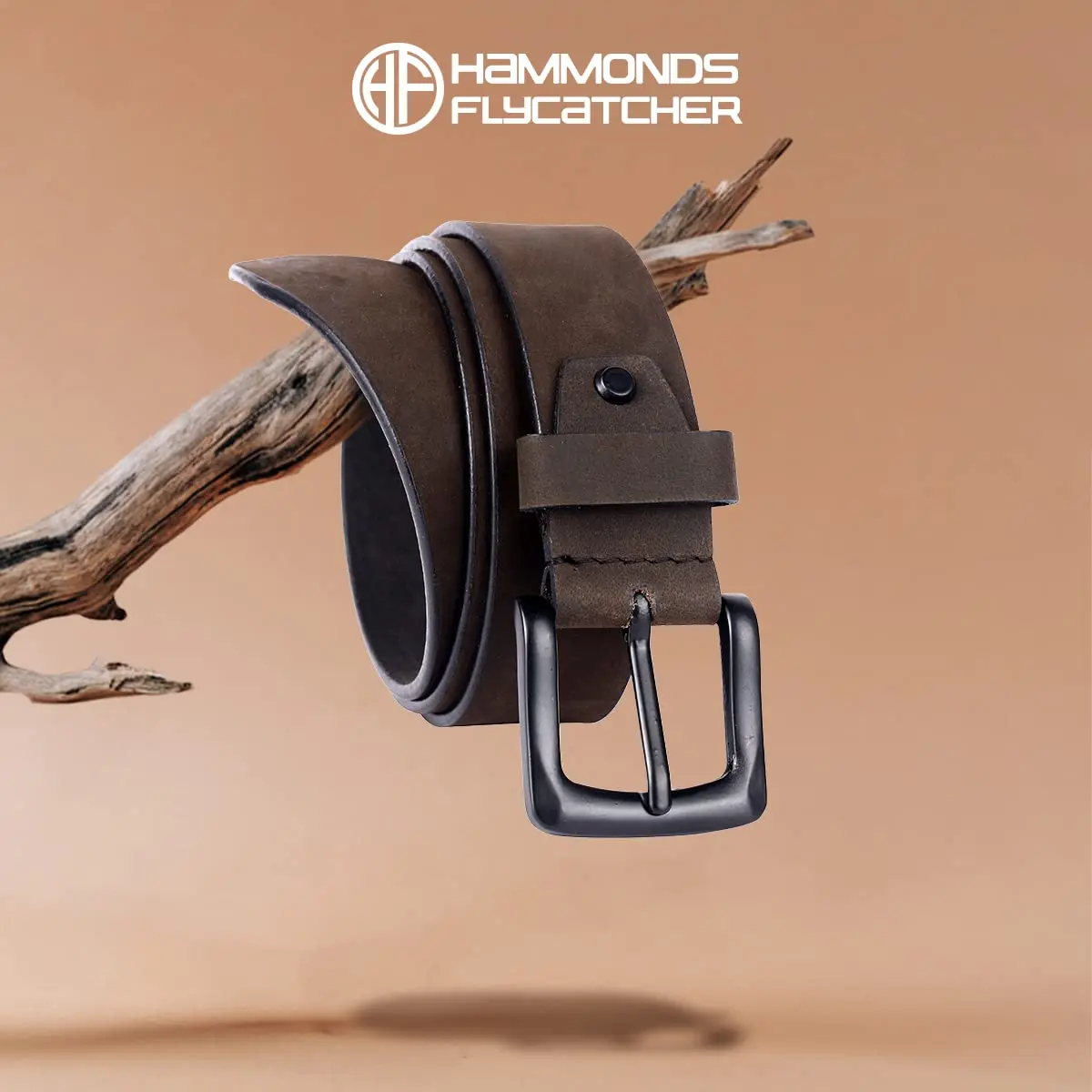 HAMMONDS FLYCATCHER Genuine Leather Belt for Men | Vintage Brown | 38 cm (1.5") Width | Adjustable to 46 Inches - view 2