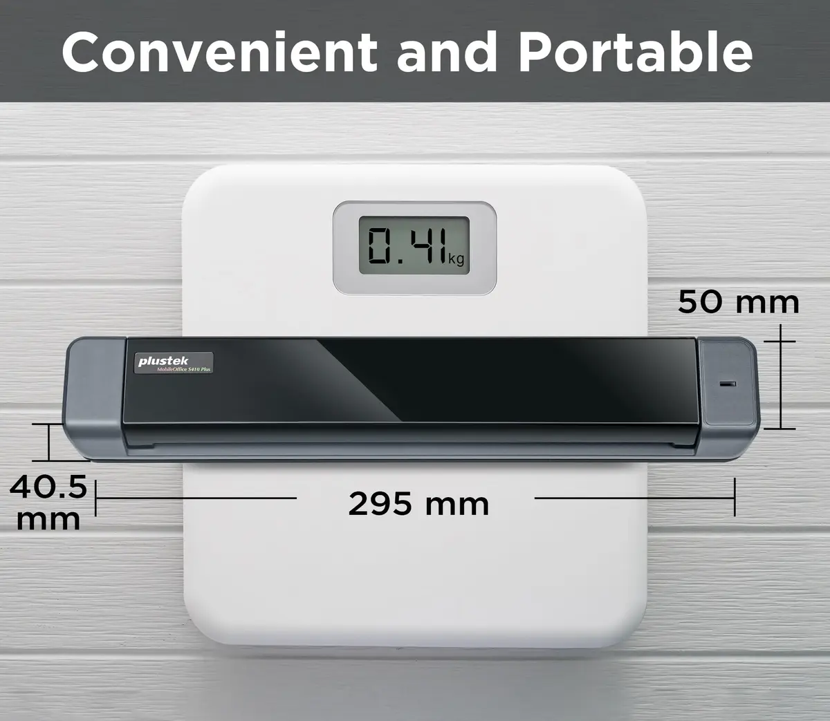 Plustek S410 Plus Portable Sheet-Fed Document Scanner | Button-Free OCR for Windows - view 6