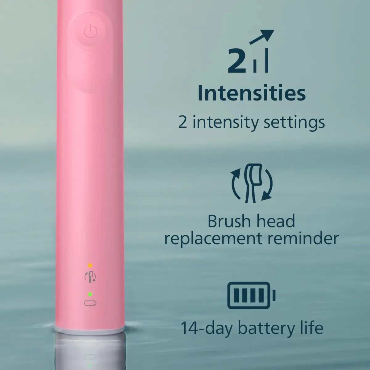 Philips Sonicare 4100 Series Electric Toothbrush Deep Pink | Pressure Sensor & 700% Better Plaque Removal - view 6