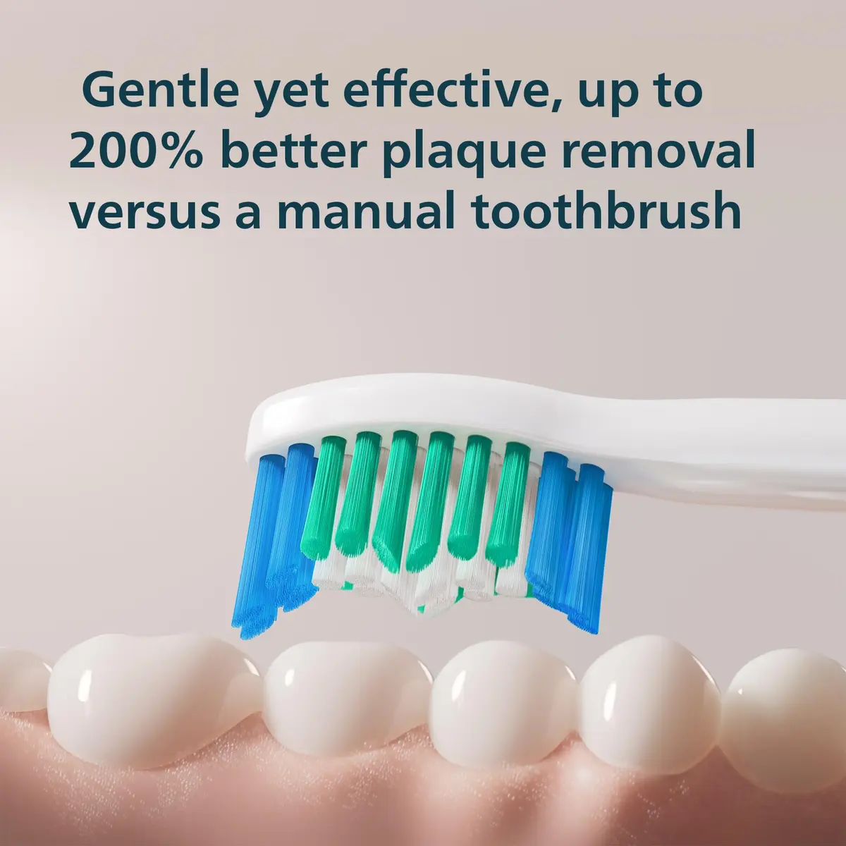 Philips Sonicare 1100 Series Rechargeable Electric Toothbrush with C1 Simply Clean Brush Head, White Grey | 2-Minute Guided Timer & 14-Day Battery - view 4