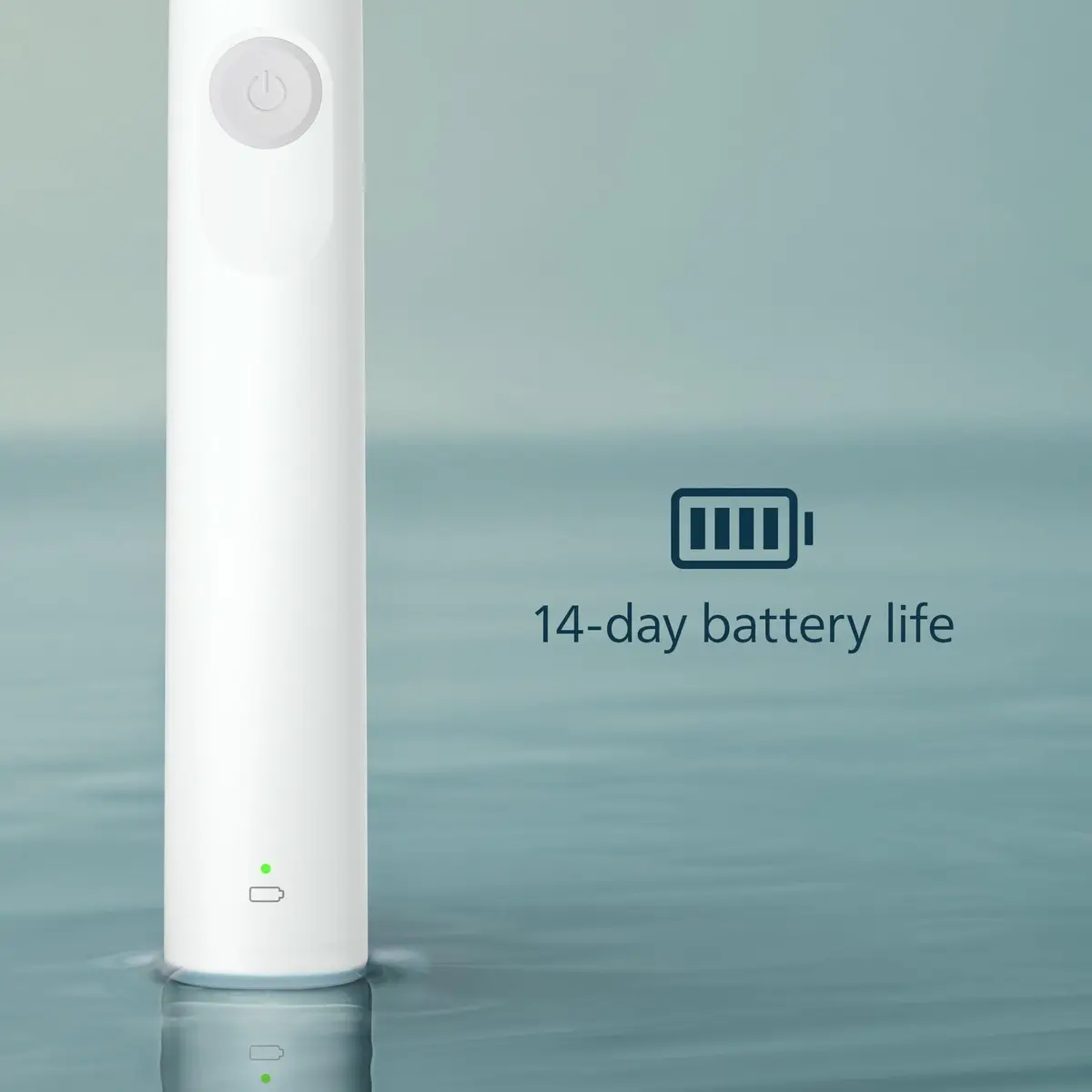 Philips Sonicare 1100 Series Rechargeable Electric Toothbrush with C1 Simply Clean Brush Head, White Grey | 2-Minute Guided Timer & 14-Day Battery - view 5
