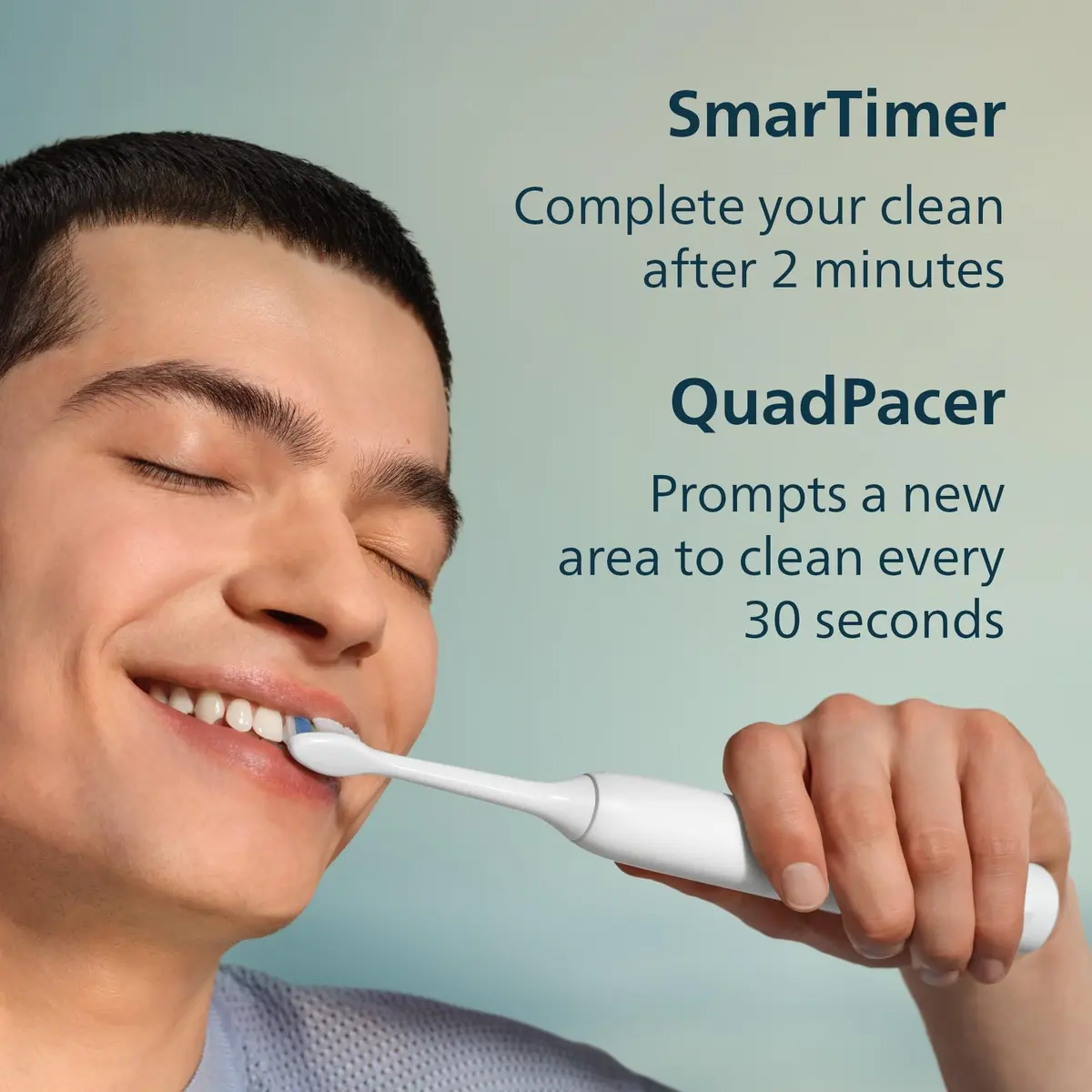 Philips Sonicare 1100 Series Rechargeable Electric Toothbrush with C1 Simply Clean Brush Head, White Grey | 2-Minute Guided Timer & 14-Day Battery - view 6