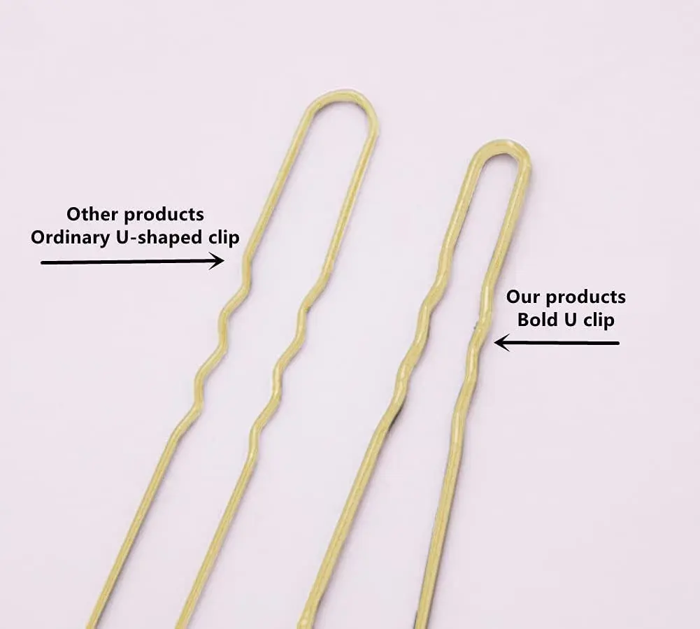 TAPBULL U Shaped Hair Pins for Buns - 120 Pack Gold Metal Hair Pins | Wedding Bridal Hair Accessories - view 5
