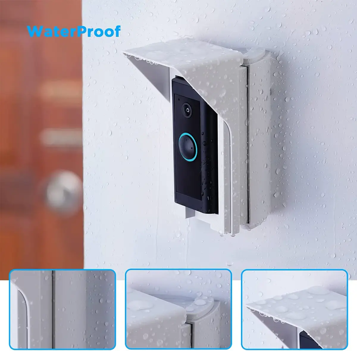 OLAIKE Adjustable Video Doorbell Wedge Mount Kit 15.6cm (6.1in) | Eliminates Blind Spots for Ring, Nest, Blink - view 3