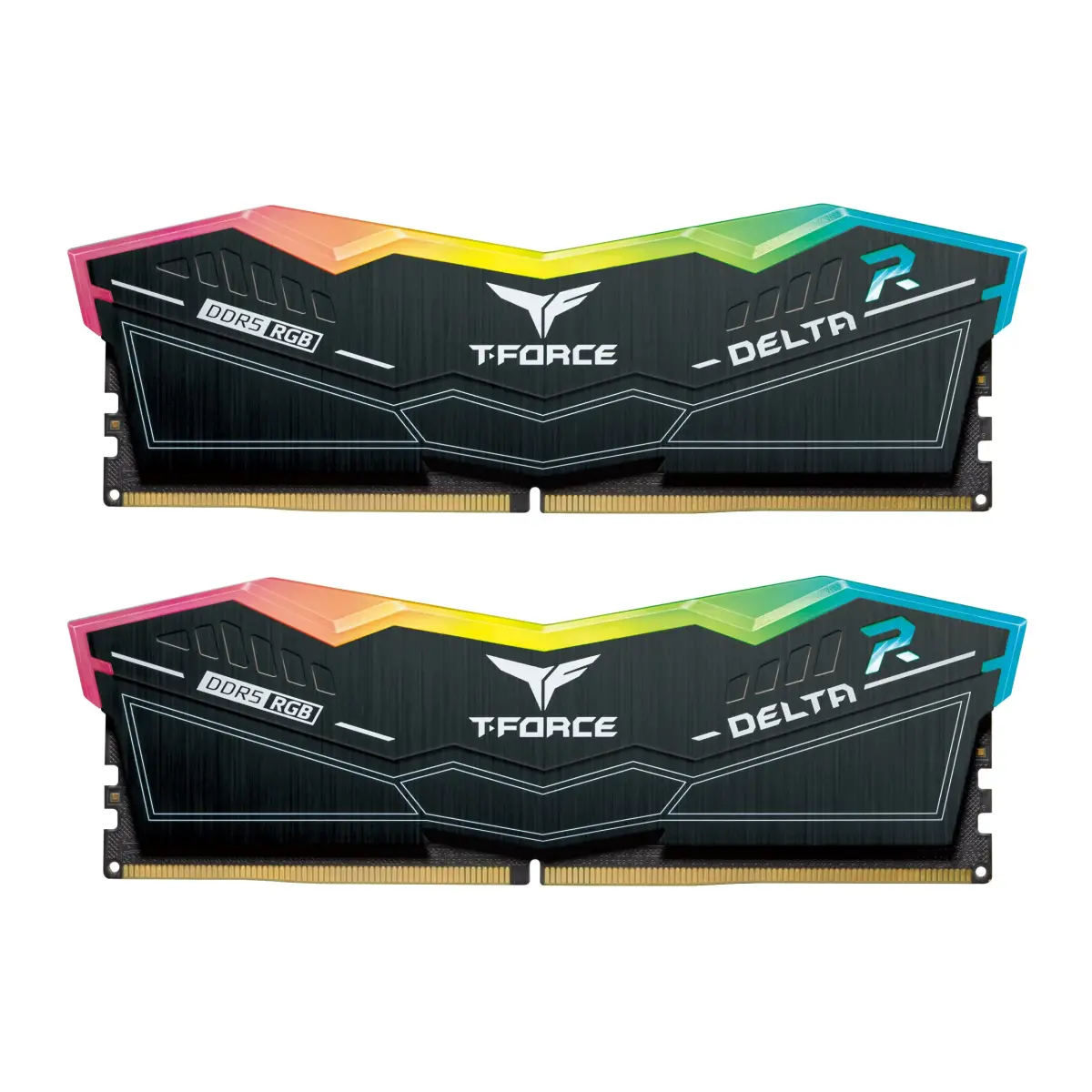 TEAMGROUP T-Force Delta RGB DDR5 6000MHz 32GB (2x16GB) CL38 Desktop Memory Module RAM - Black - main product image
