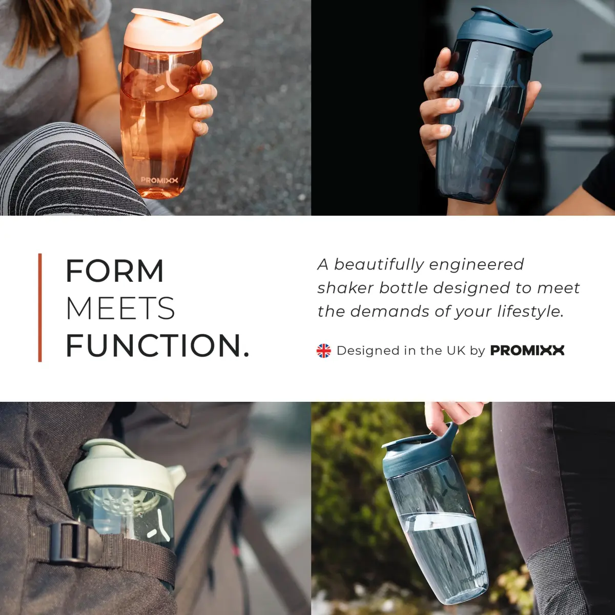 PROMIXX Pursuit 24 oz Shaker Bottle in Ocean Calm Blue | Silent Mixer, Leak-Proof, BPA-Free ECOZEN - view 3