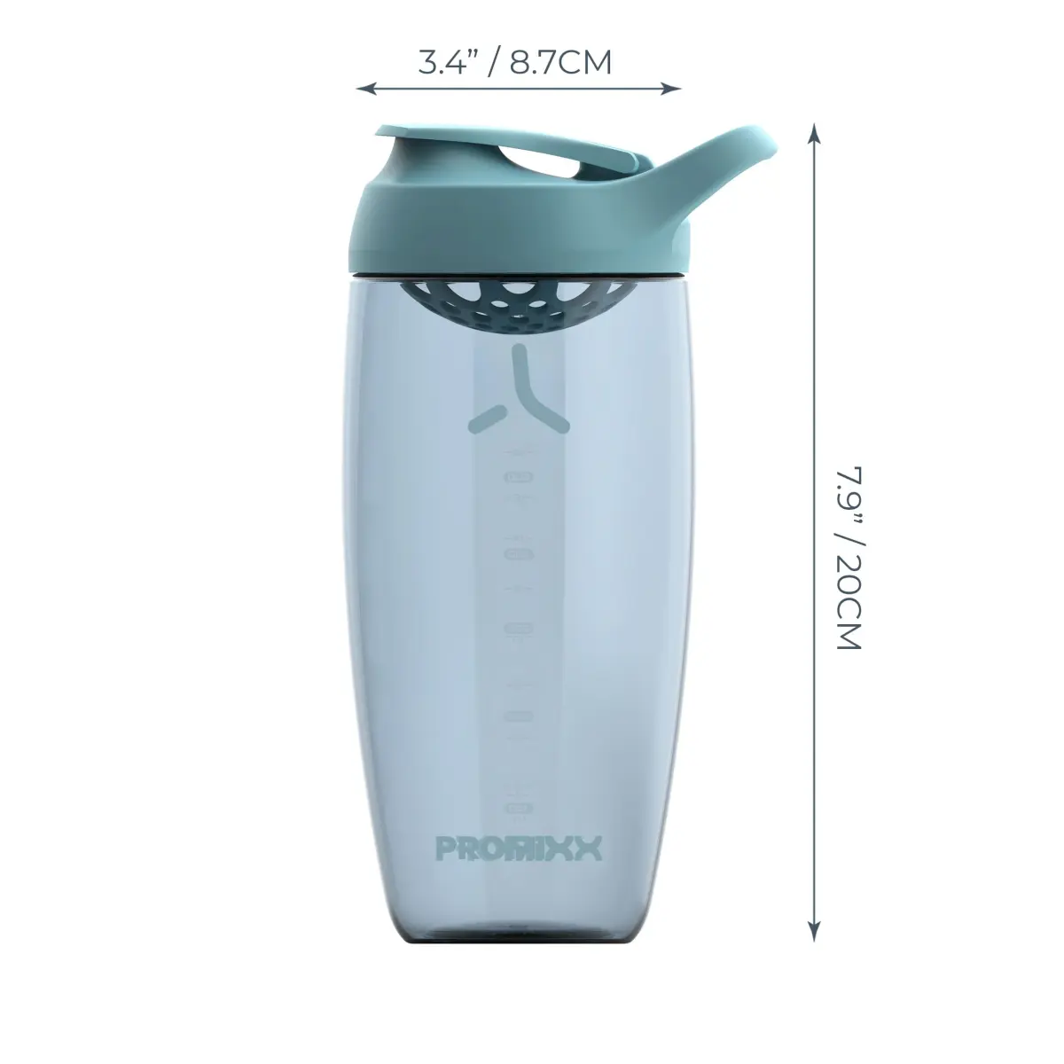 PROMIXX Pursuit 24 oz Shaker Bottle in Ocean Calm Blue | Silent Mixer, Leak-Proof, BPA-Free ECOZEN - view 4