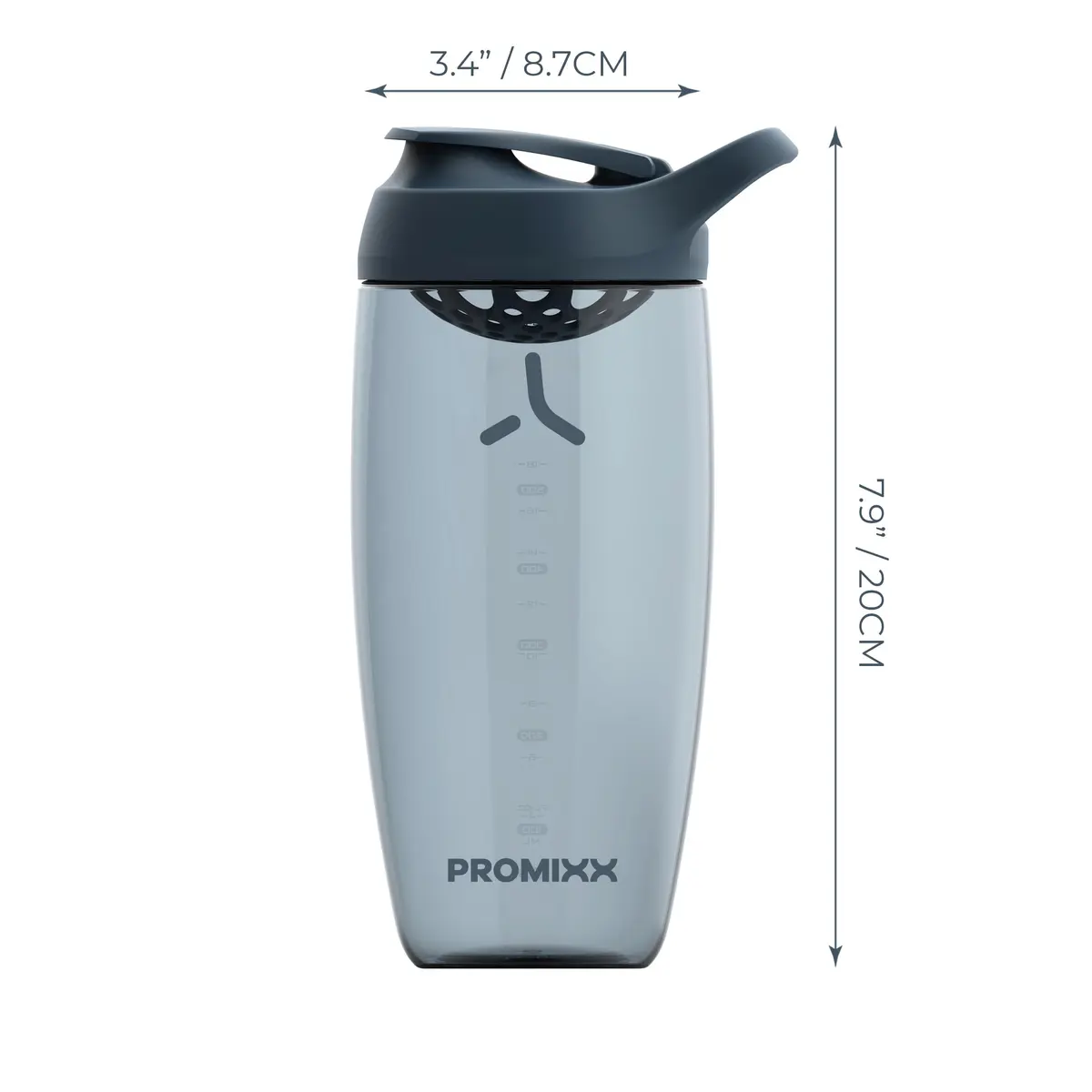 PROMIXX Pursuit Protein Shaker Bottle (24 oz) – Silent No-Ball Mixer, Leak-Proof, Ecozen, Easy-Clean, BPA/BPS & Phthalate-Free - view 4