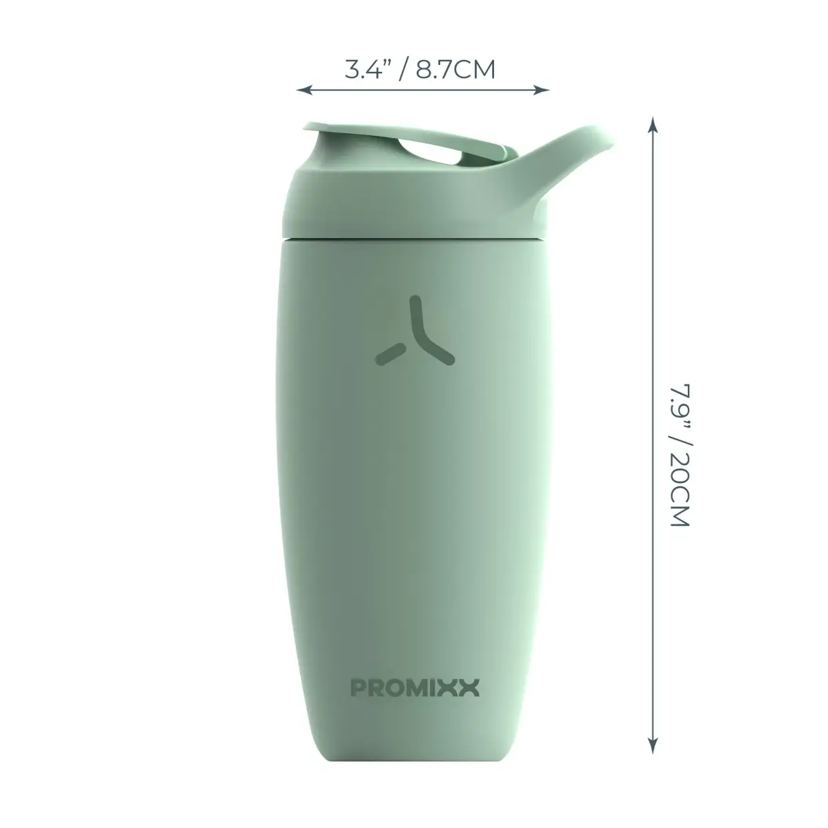 PROMIXX Pursuit Insulated Shaker Bottle 550ml (18.6 fl oz) | Premium Stainless Steel for Smooth Mixing - view 7
