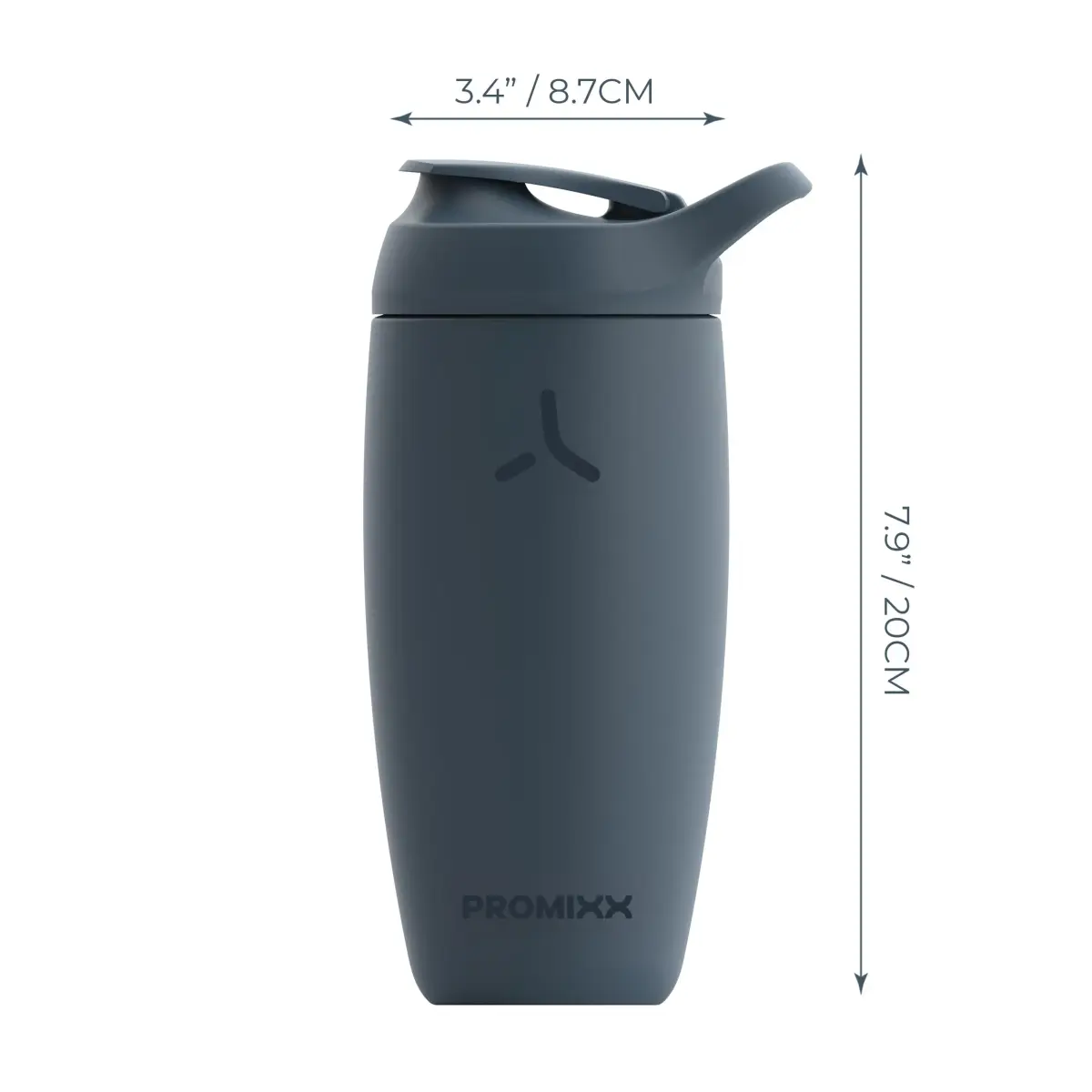 PROMIXX Pursuit Shaker Bottle 550ml (18.6 Fl Oz) | Insulated Stainless Steel for Cold Mixes - view 7