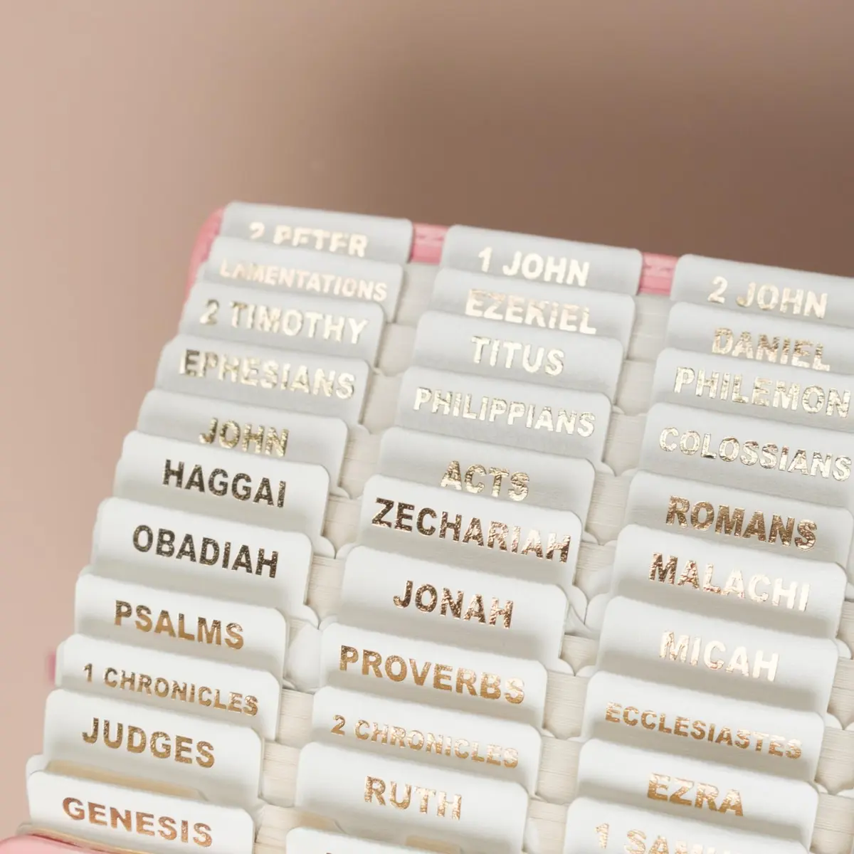 UPAFEXXI Leather Bible Tabs for Women and Men, White | Gold Foil Lettering, 80 Count - view 8