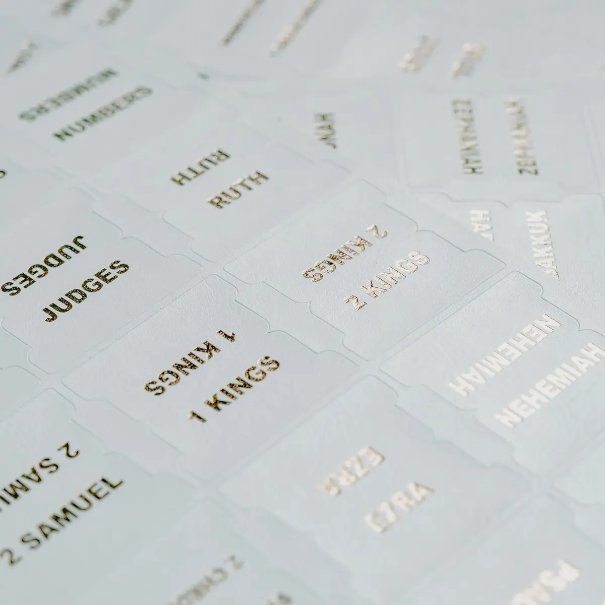 UPAFEXXI Leather Bible Tabs for Women and Men, White | Gold Foil Lettering, 80 Count - view 9