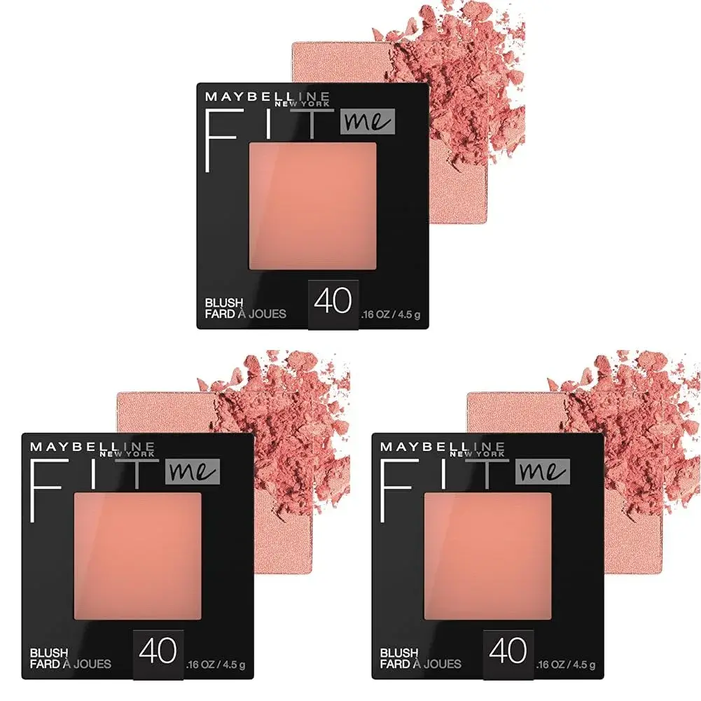 Maybelline Fit Me Blush, Lightweight, Smooth, Blendable, Peach, 1 Count (Pack of 3) - main product image