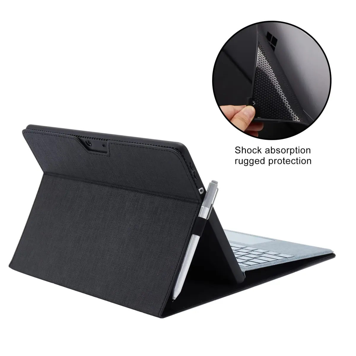 Omnpak Protective Case for Microsoft Surface Pro 8 with Stylus Holder & Kickstand | 13-inch Tablet Cover - view 7
