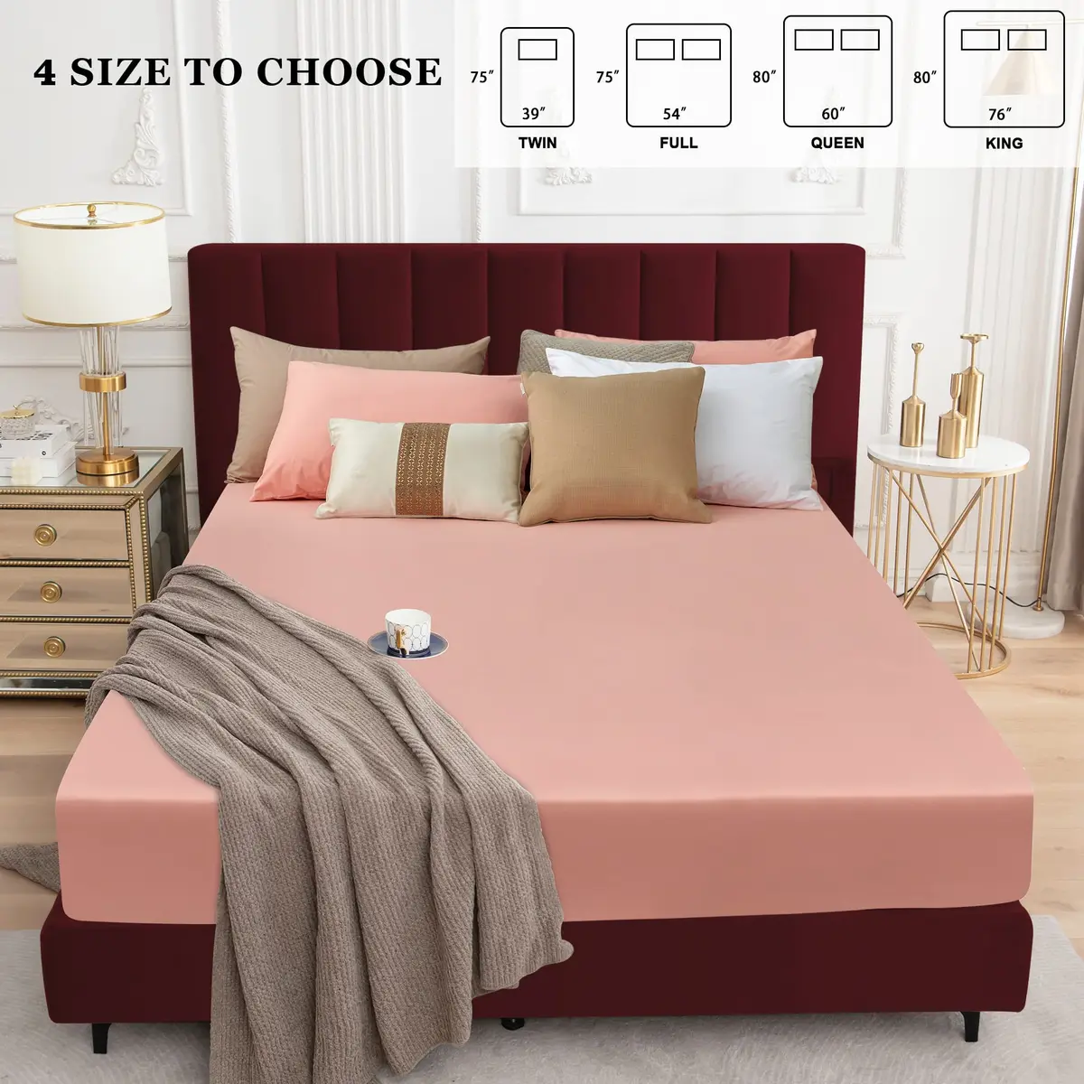 Sufdari Full Size Waterproof Mattress Protector with 18" Deep Pocket | Washable & Breathable - view 7