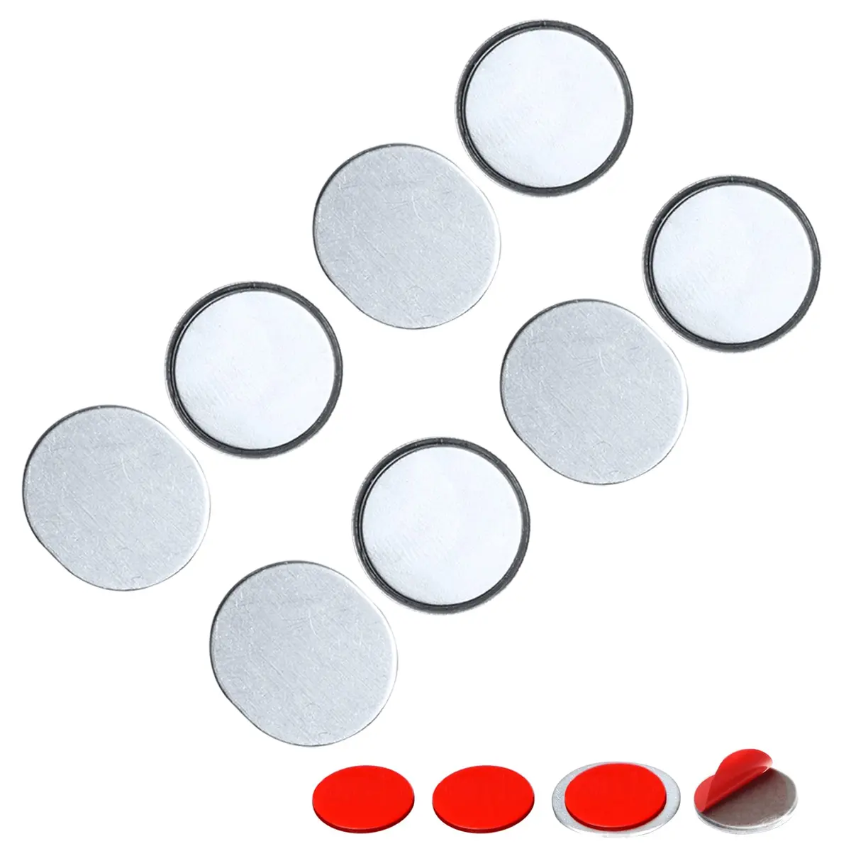Mousike Magnetic Door Catch Ultra Thin Stainless Steel Drawer Magnet 4 Pack | Strong Magnetic Closure for Cabinets & Sliding Doors - main product image