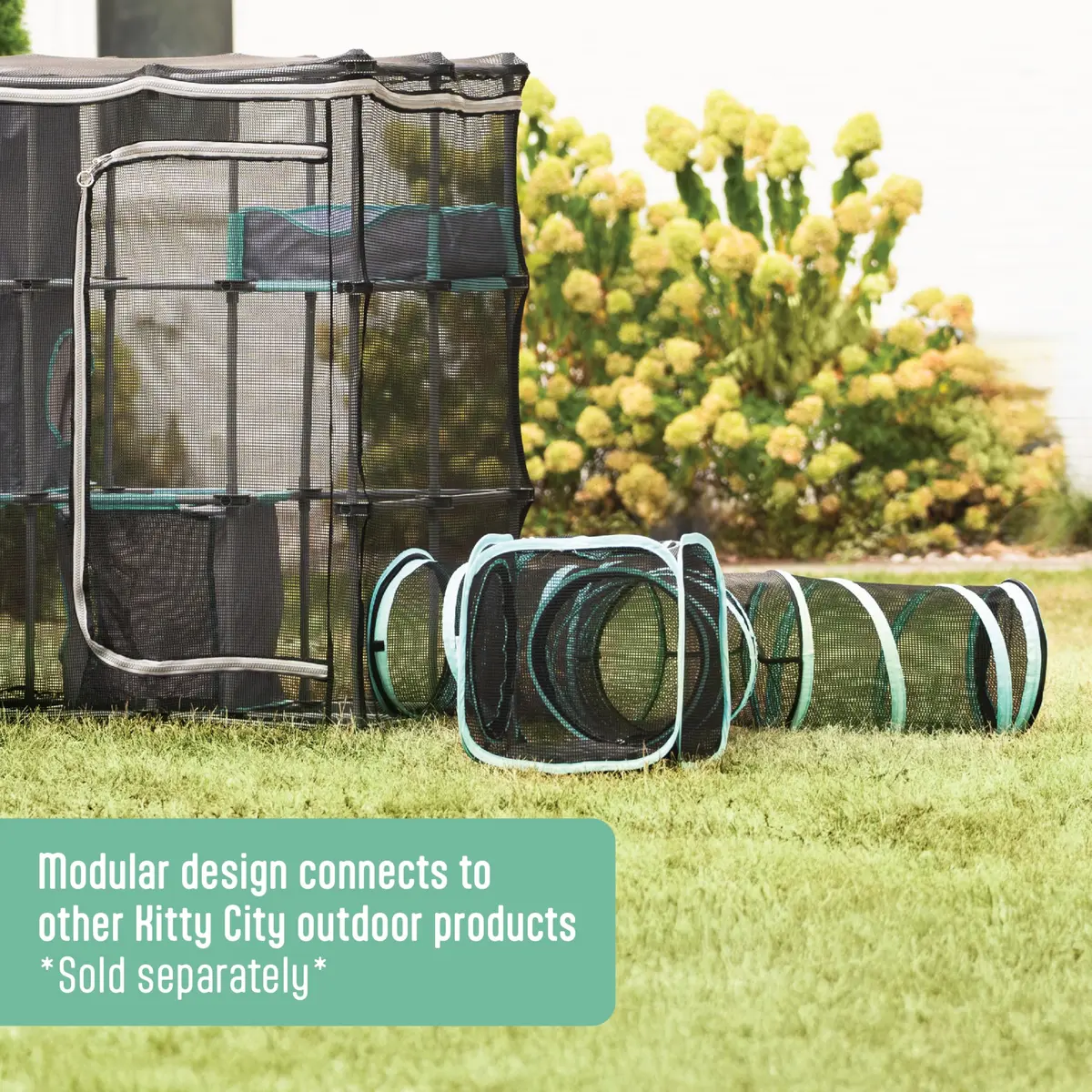 Kitty City Outdoor Catio Kit Large | Spacious Mesh Cat Playpen with Expandable Design - view 3