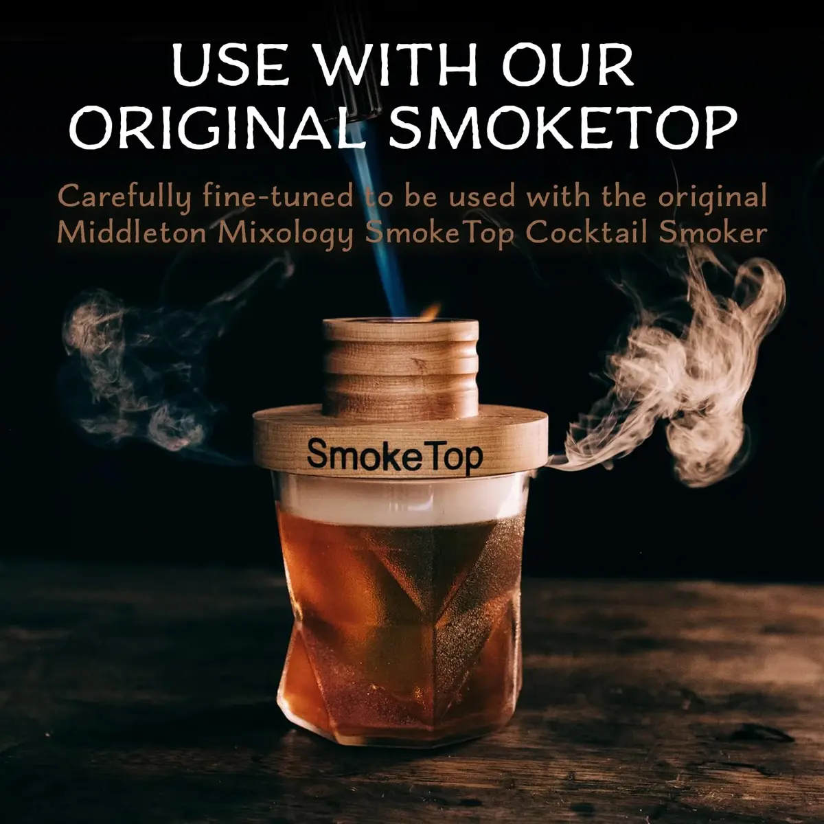 Middleton Mixology SmokeTop 4 Pack of Wood Chips | Cocktail & Food Smoking Chips, Made in The USA (Cherry, Hickory, Maple, Oak) - view 7
