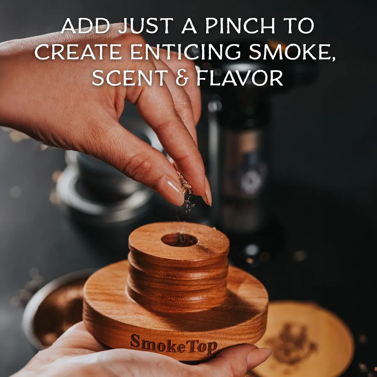 Middleton Mixology SmokeTop 4 Pack of Wood Chips | Cocktail & Food Smoking Chips, Made in The USA (Cherry, Hickory, Maple, Oak) - view 8