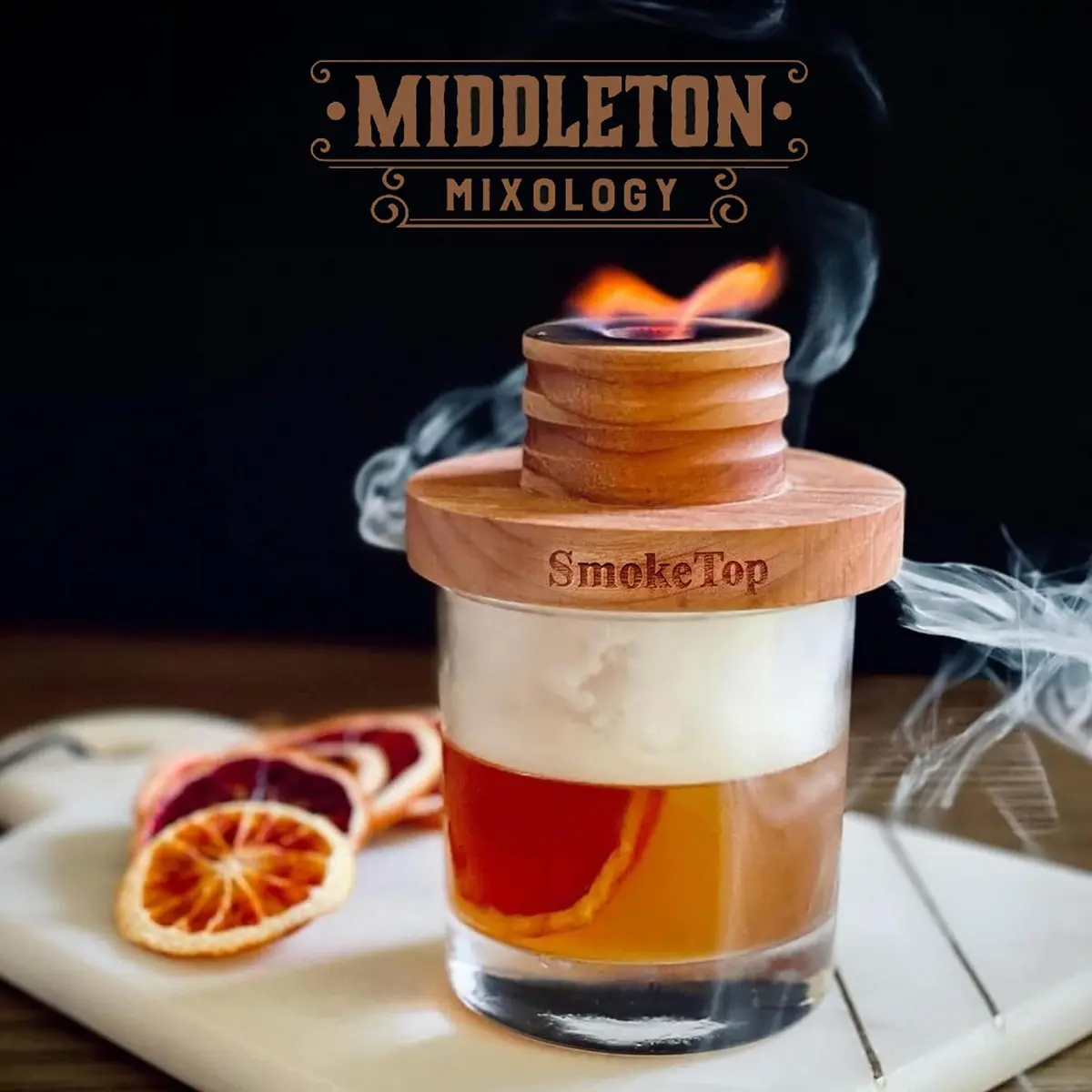 Middleton Mixology SmokeTop 4 Pack of Wood Chips | Cocktail & Food Smoking Chips, Made in The USA (Cherry, Hickory, Maple, Oak) - view 9