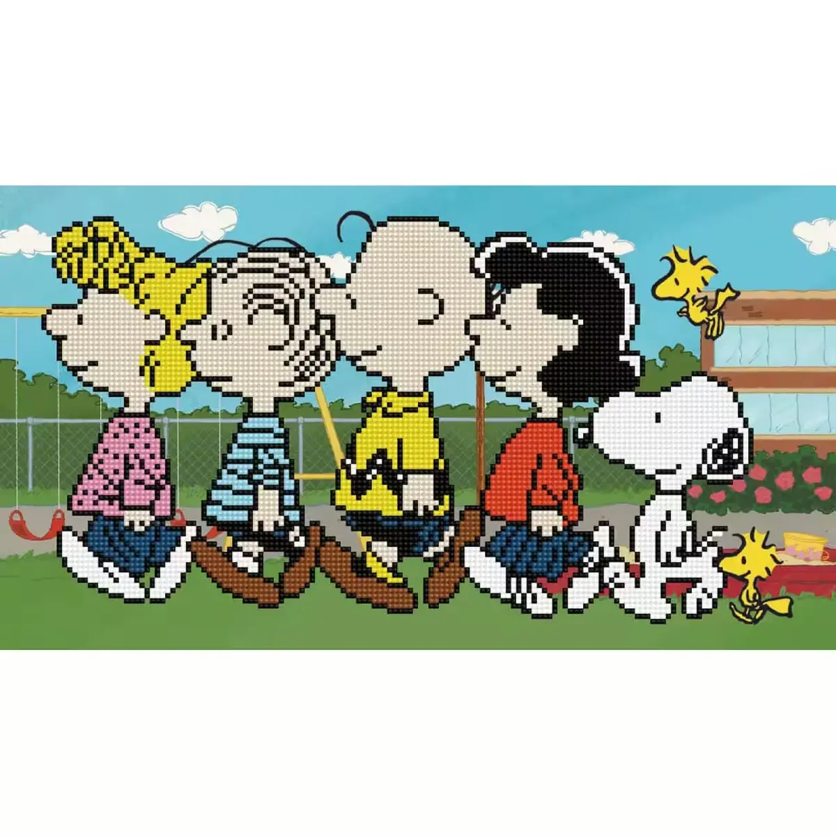 DIAMOND DOTZ The Peanuts Gang Snoopy Diamond Painting Kit for Adults | Sparkling Mosaic Art, 10x18 Inches - view 6