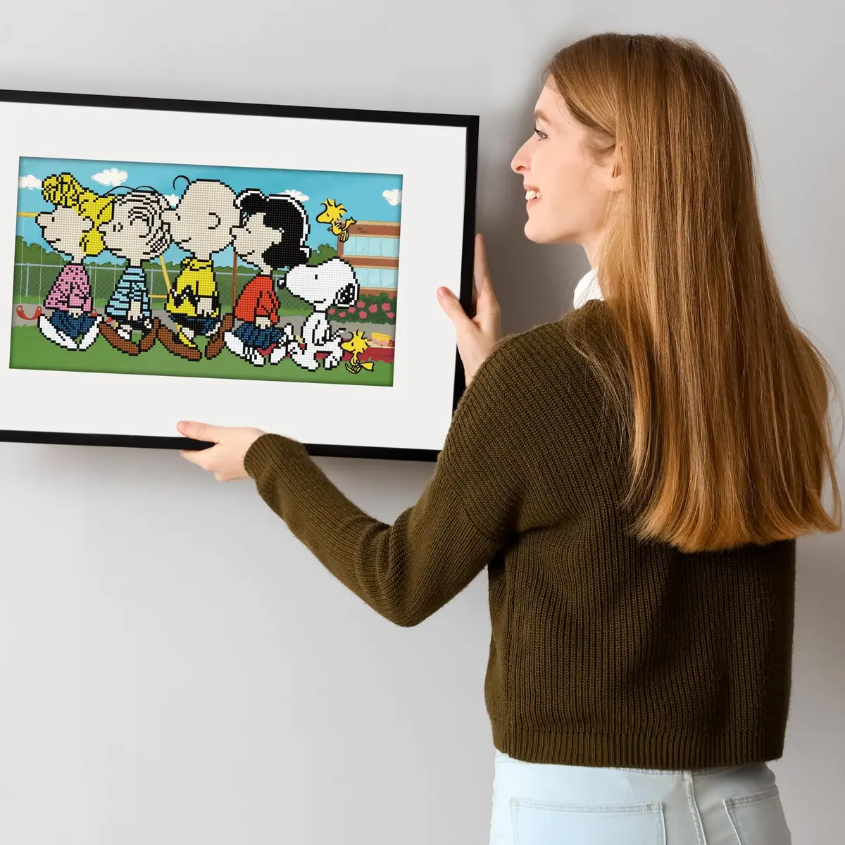 DIAMOND DOTZ The Peanuts Gang Snoopy Diamond Painting Kit for Adults | Sparkling Mosaic Art, 10x18 Inches - view 3