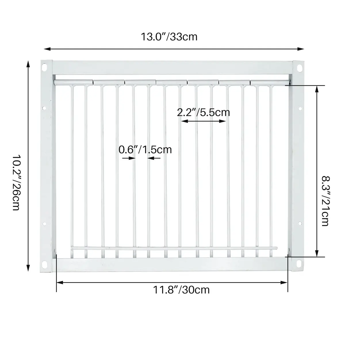 OIXXAF Pigeon Door Entrance 30cm (11.8in) x 26cm (10.2in) | One-Way Entry for Racing Pigeon Cages - view 2