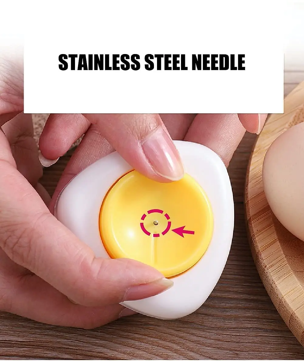 jawbush Egg Piercer for Raw Eggs 2 Pack | Magnetic Base & Safety Lock Kitchen Gadget - view 3