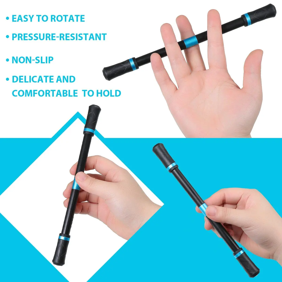 Spakon 4 Pcs Fidget Spinner Pen | Finger Trick Toy for Stress Relief & Focus - view 4