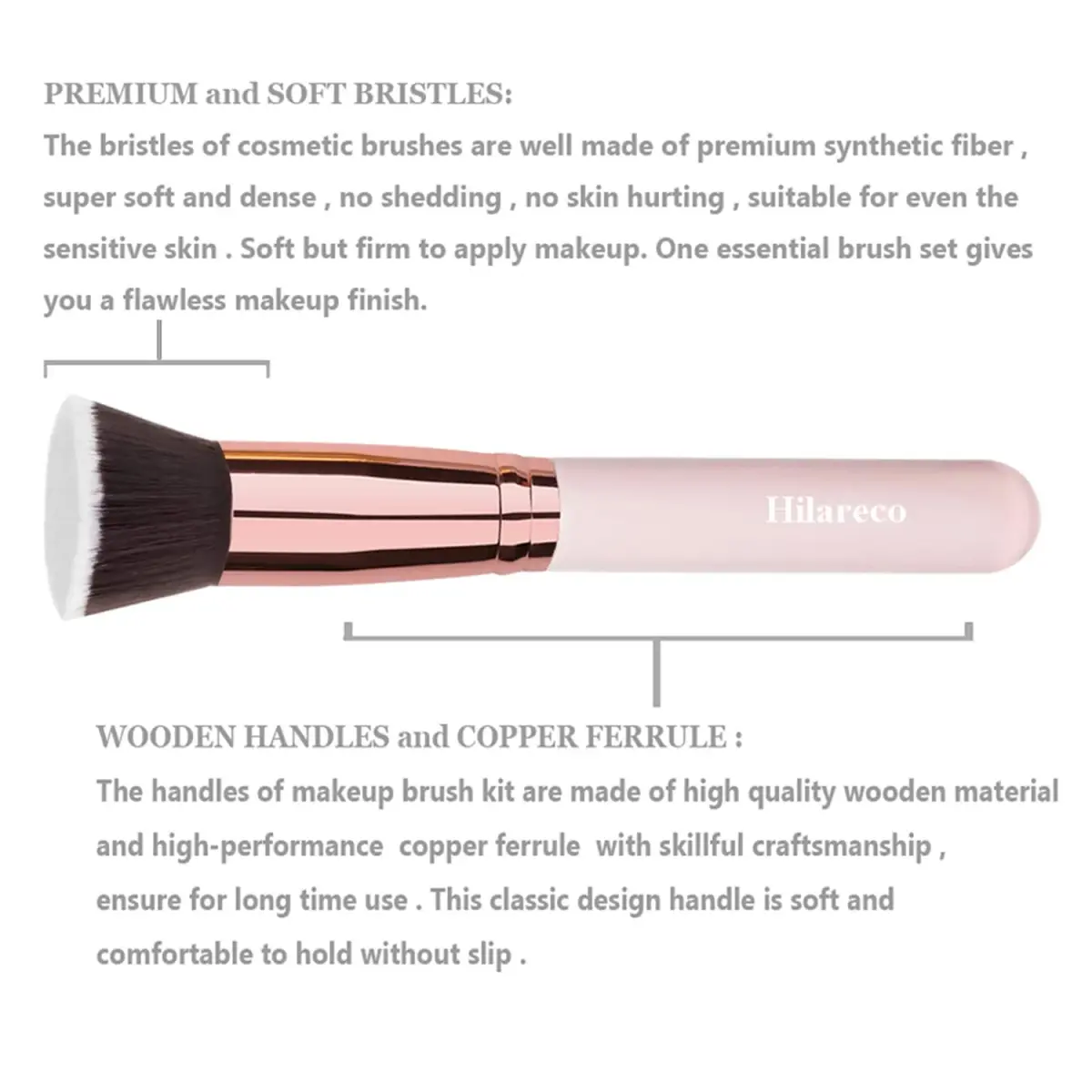 PHOERA Matte Liquide Foundation Full Coverage Set with Kabuki Brushes & Sponges (Buff Beige) | 30ml (1.01 Fl Oz) - view 5