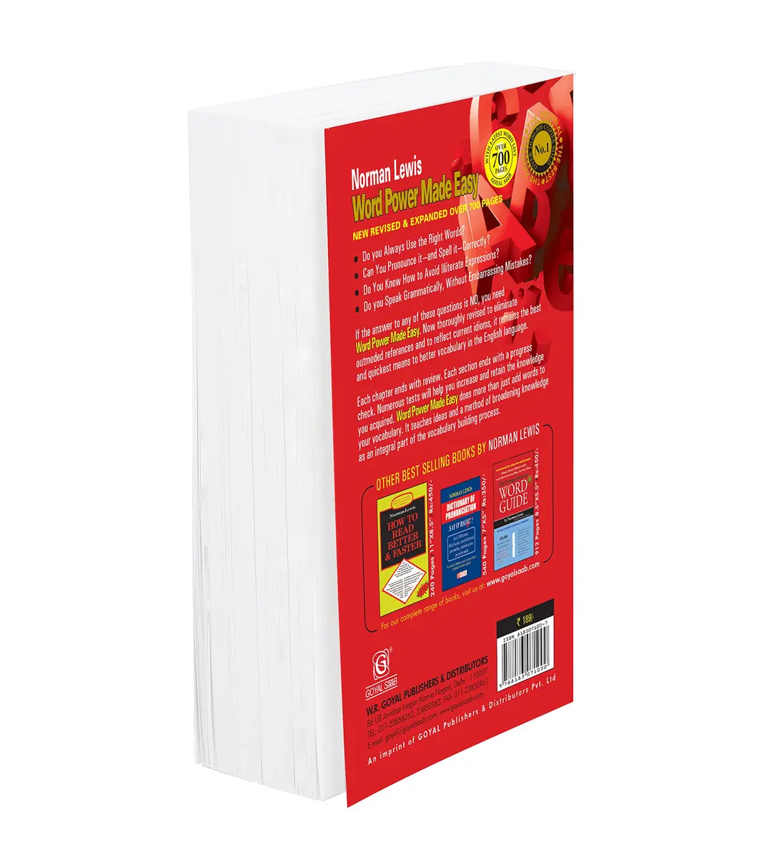 Goyal Saab Word Power Made Easy By Norman Lewis Paperback | 700+ Pages - view 3