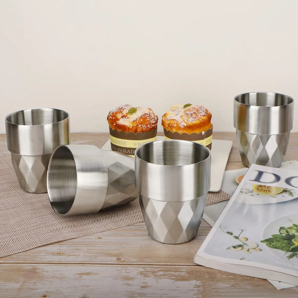 Beasea Stainless Steel Cup, 10 oz | Double Wall Insulated Metal Tumbler (300ml) - view 7