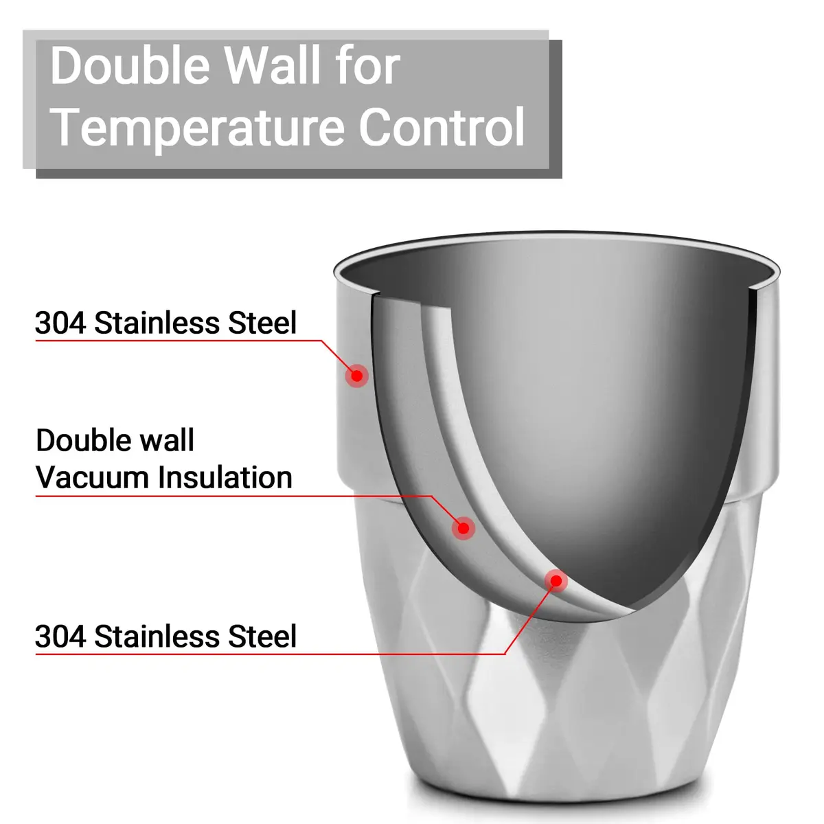 Beasea Stainless Steel Cup, 10 oz | Double Wall Insulated Metal Tumbler (300ml) - view 2