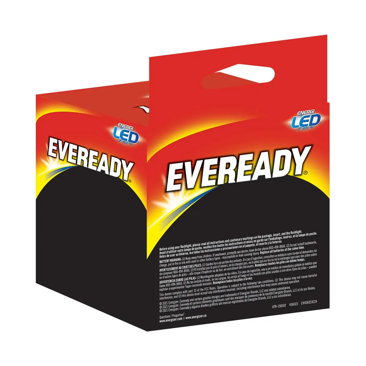 EVEREADY LED Headlamp 200 Lumen | Water-Resistant, Impact-Resistant, 2 Pack - view 9