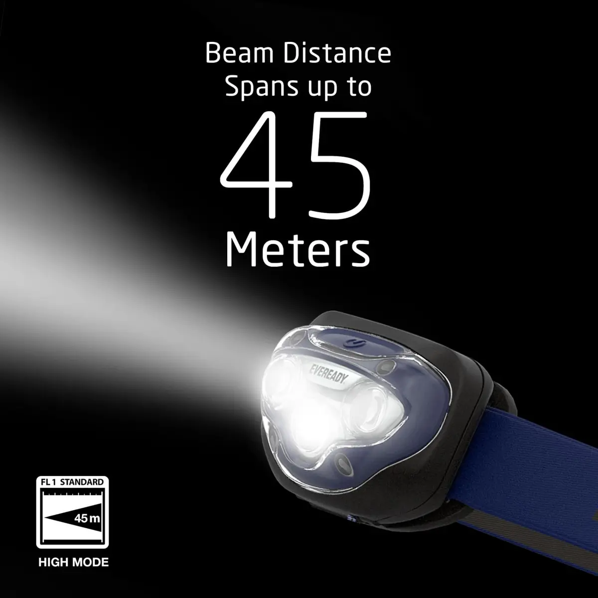 EVEREADY LED Headlamp 200 Lumen | Water-Resistant, Impact-Resistant, 2 Pack - view 3