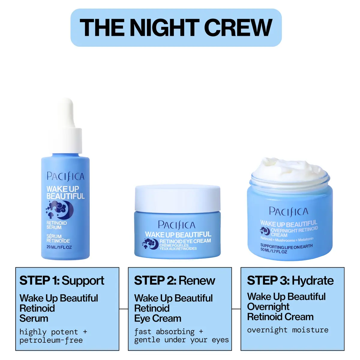 Pacifica Retinol Serum for Face - Wake Up Beautiful Night Serum | Anti-Aging & Brightening, Vegan & Cruelty-Free (1 Fl Oz) - view 8