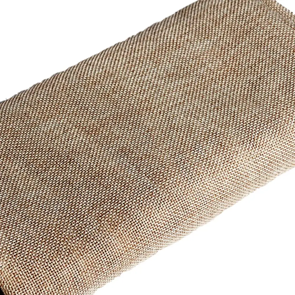 Flushbay Speaker Grill Cloth Brown 50cm x 146cm | Polyester Imitation Linen Fabric for Home Stage Speakers - view 2