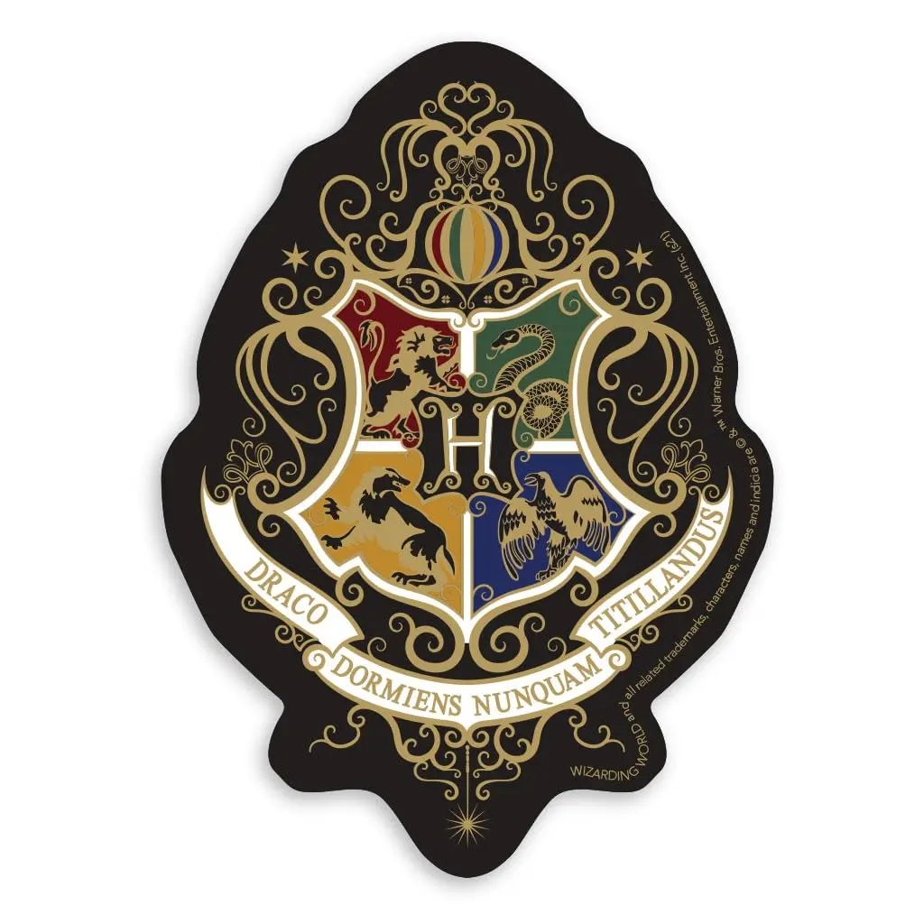 Paper House Productions Harry Potter Knockturn Hogwarts Crest Vinyl Sticker | Moisture-Resistant, 3.6" - main product image