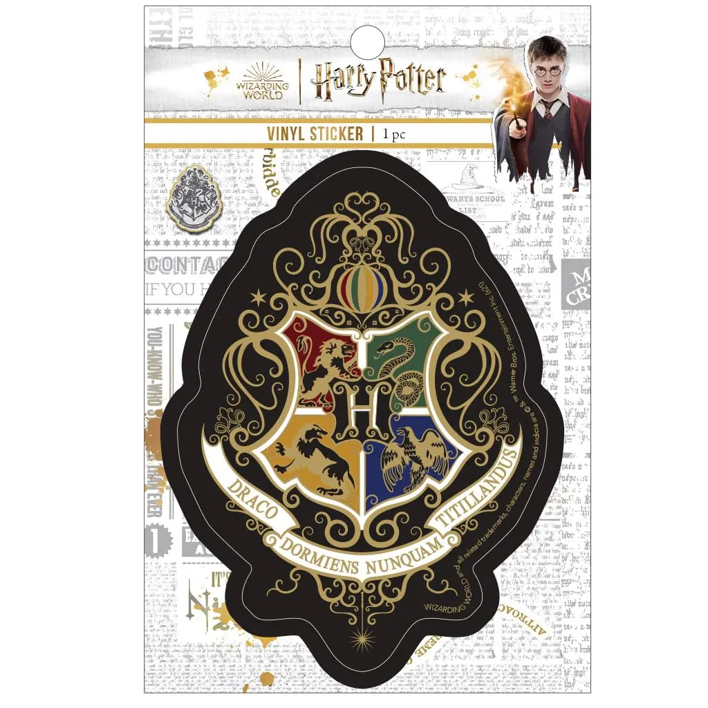 Paper House Productions Harry Potter Knockturn Hogwarts Crest Vinyl Sticker | Moisture-Resistant, 3.6" - view 4