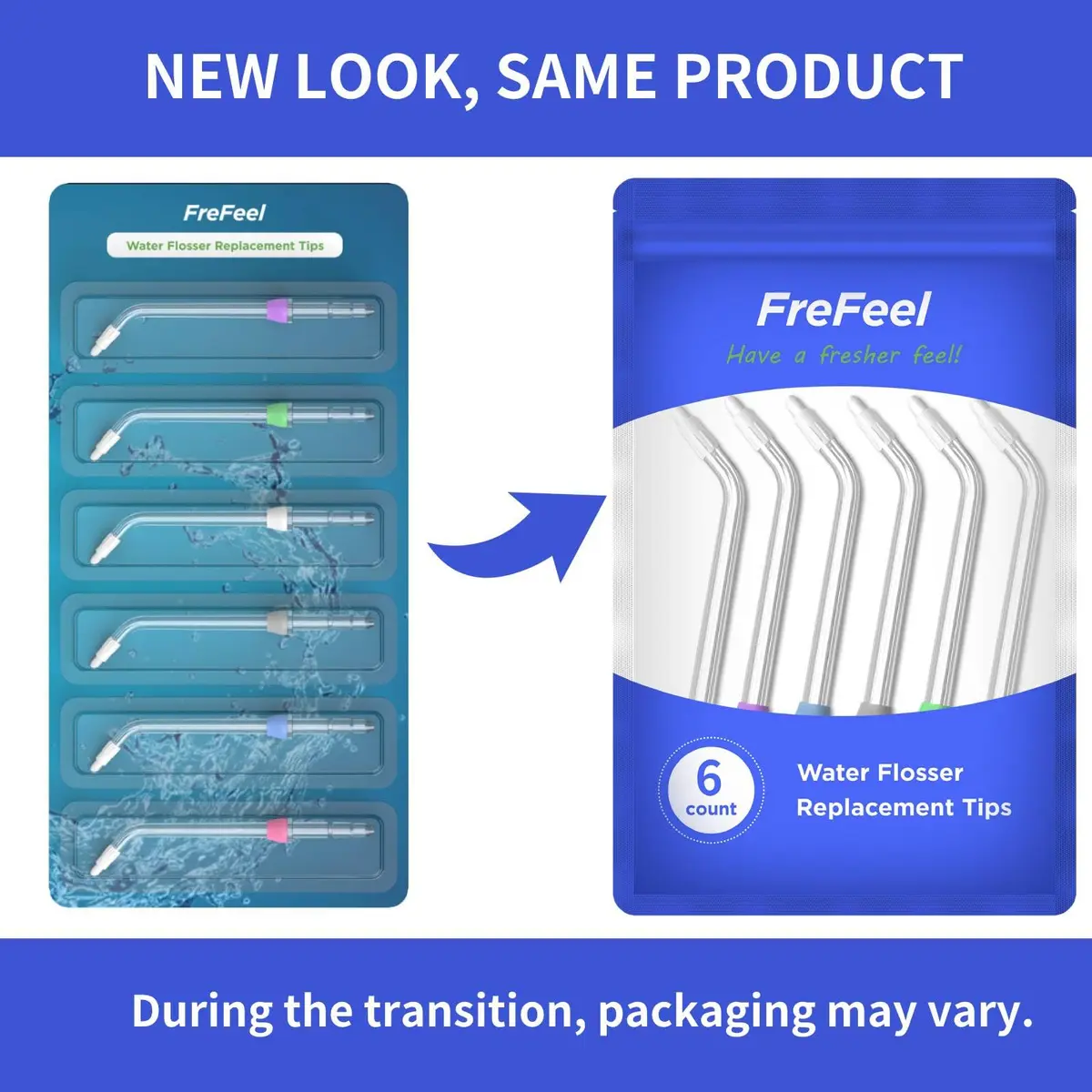FreFeel Replacement Orthodontic Tips for Waterpik Water Flosser | 6 Count (Pack of 1) - view 6