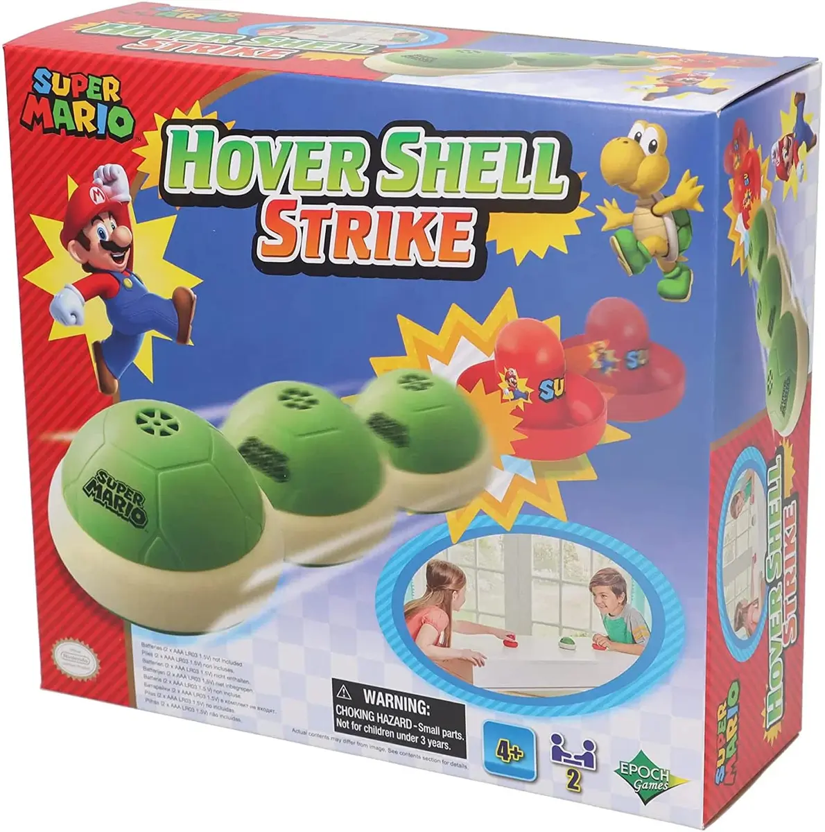 EPOCH Games Super Mario Hover Shell Strike Tabletop Game | Multiplayer Action Game for Ages 4+ - main product image