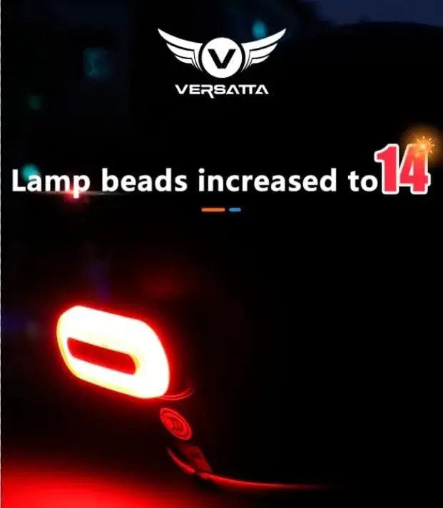 VERSATTA LED Helmet Light, Motorcycle Helmet Light, Bike Bicycle Rear Red Safety Light with Type-C Cable | 14 LED Lamp Beads, IPX6 Waterproof - view 8