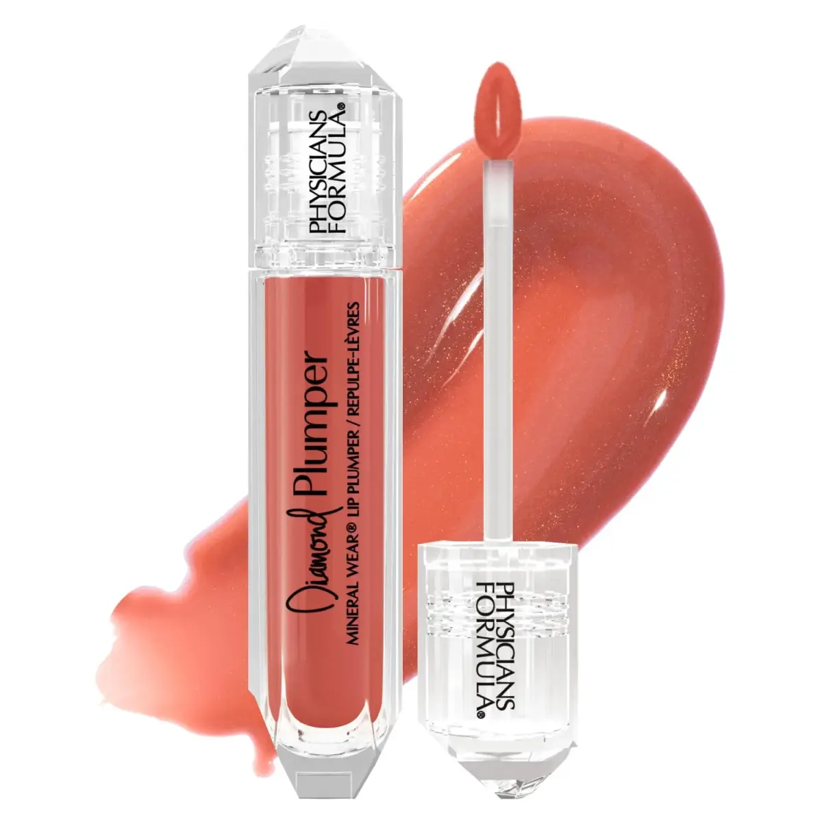 Physicians Formula Mineral Wear Diamond Lip Plumper Gloss Champagne Cushion Cut 5ml (0.17 Fl Oz) | Ultra-Hydrating Shine - main product image
