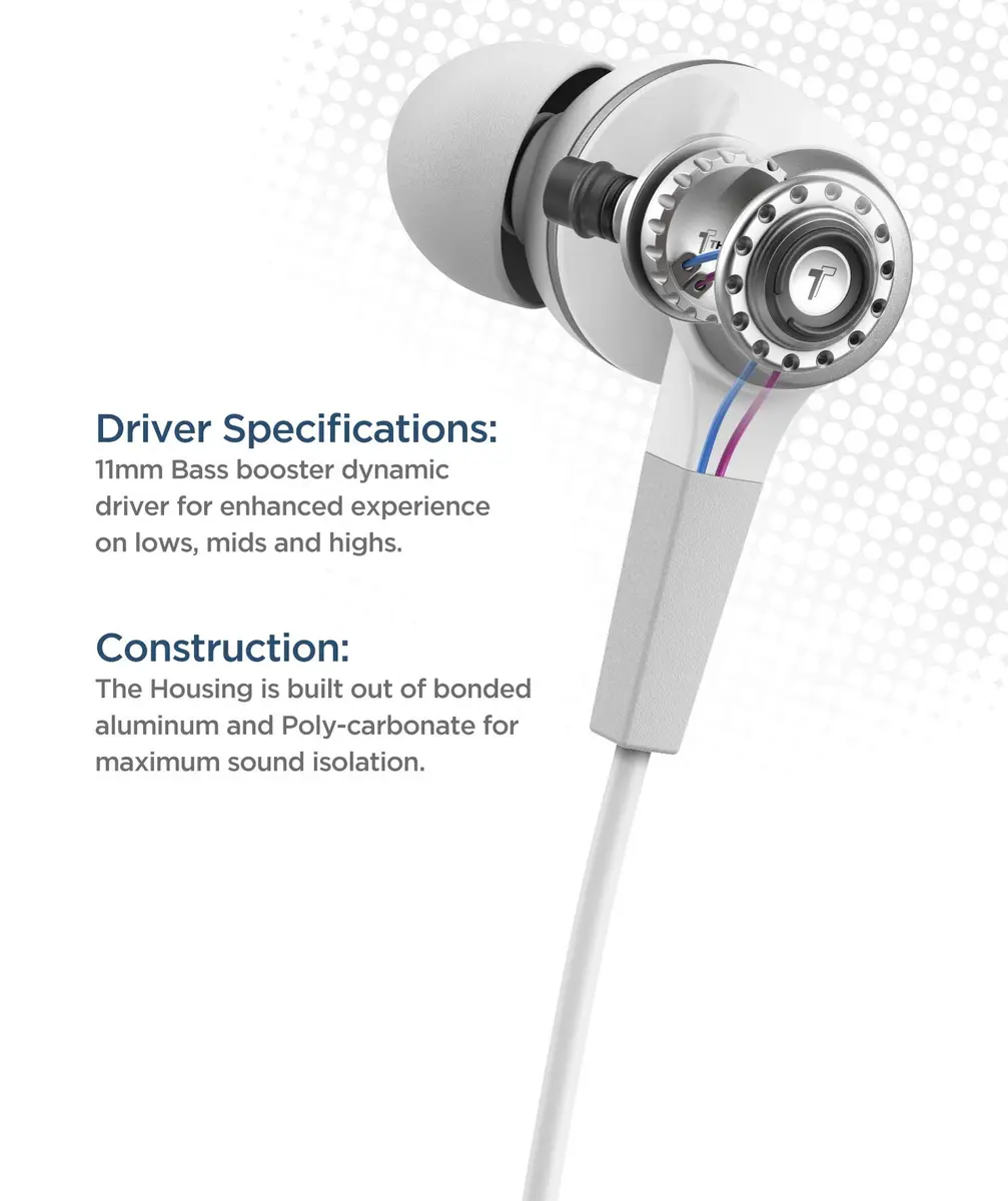 Thore Lightning Earbuds (Apple MFi Certified) V120 | Sweat/Water Resistant Wired Headphones - view 2