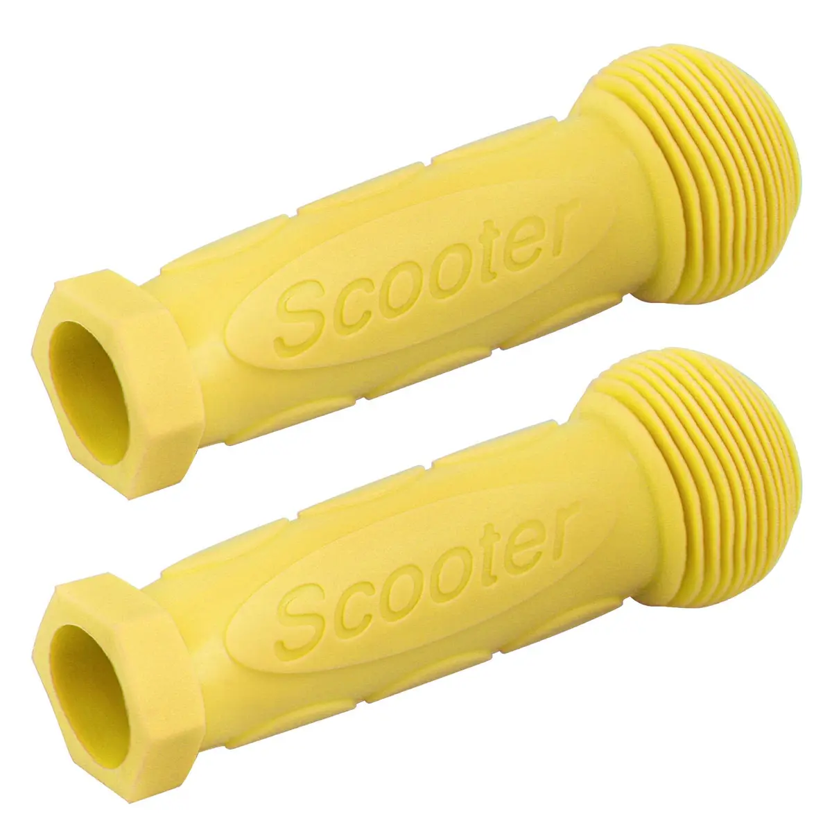 Gladeer Kids Scooter Handle Grips Replacement Handlebars for 2/3/4 Wheeled Child Kick Push Scooters Bike Rocking Car, 2-Pack (Yellow) - main product image